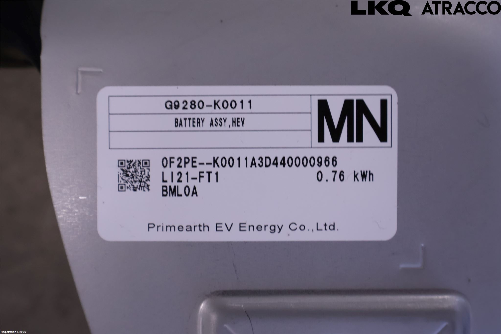 Toyota YARIS XP21 20- Batteri Högspänning