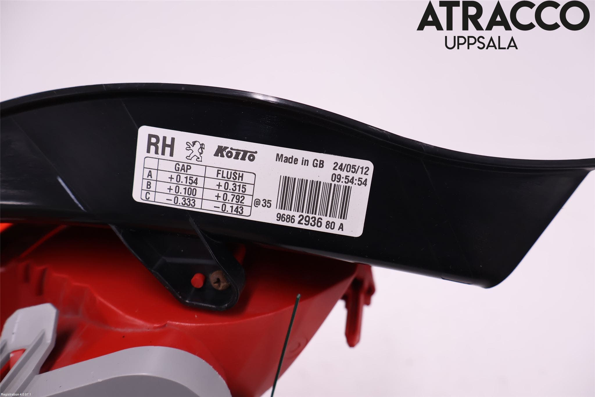 Peugeot 508 11-18 Bakljus Höger