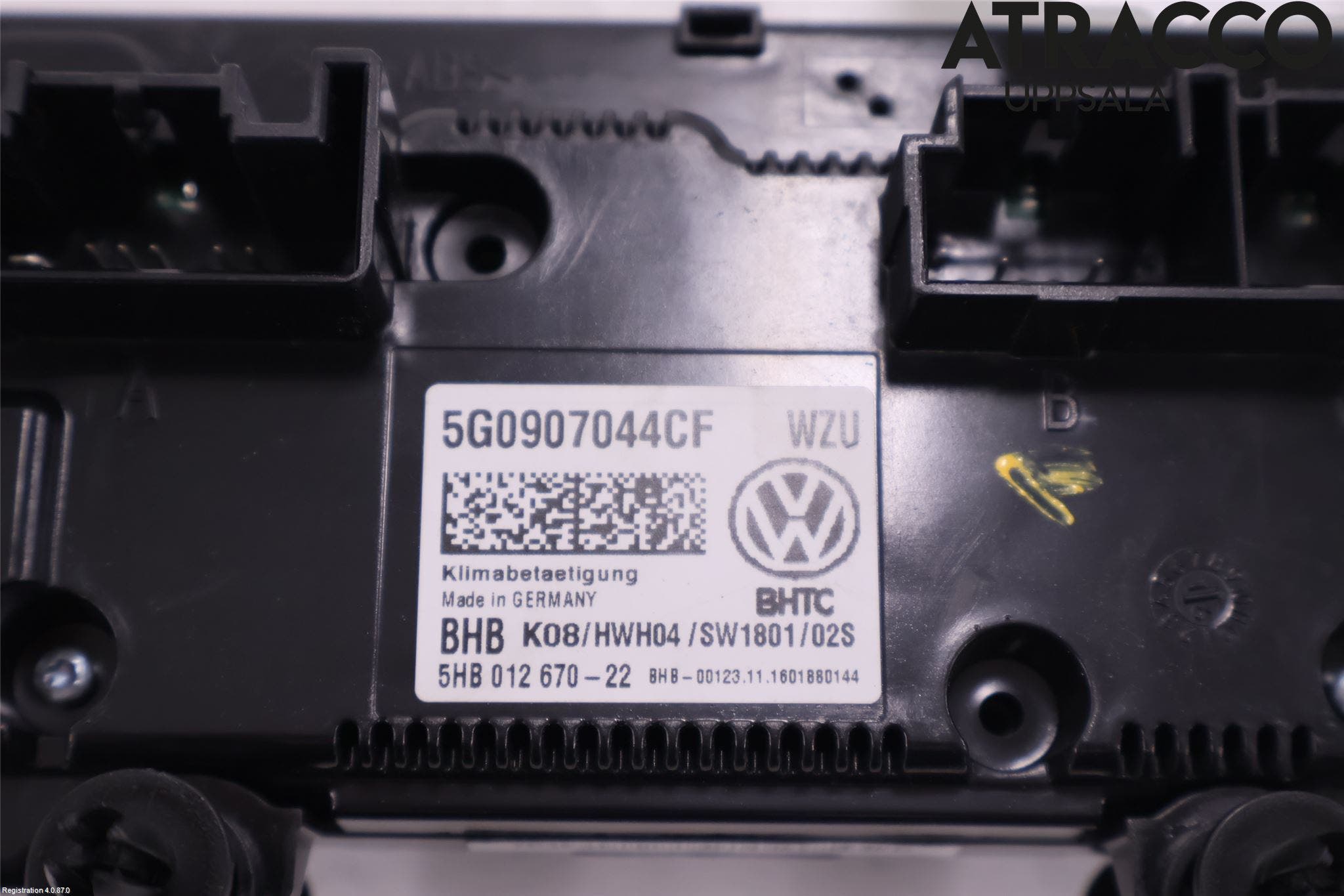 Volkswagen VW GOLF / E-GOLF VII 13-20 Ac Styrenhet Ac Manöveren