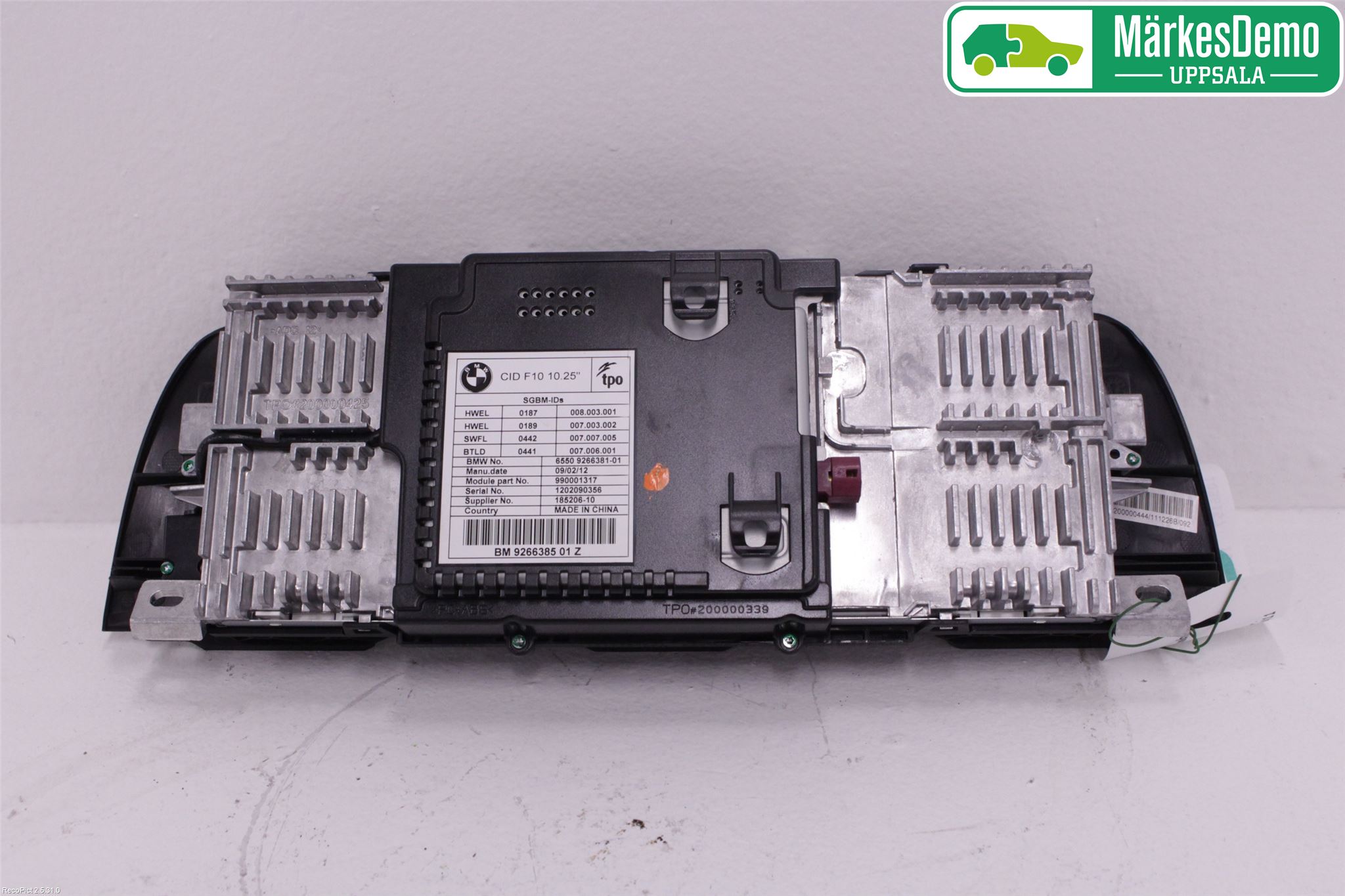 BMW 5 F10/F11/F18 09-17 Bildskärm