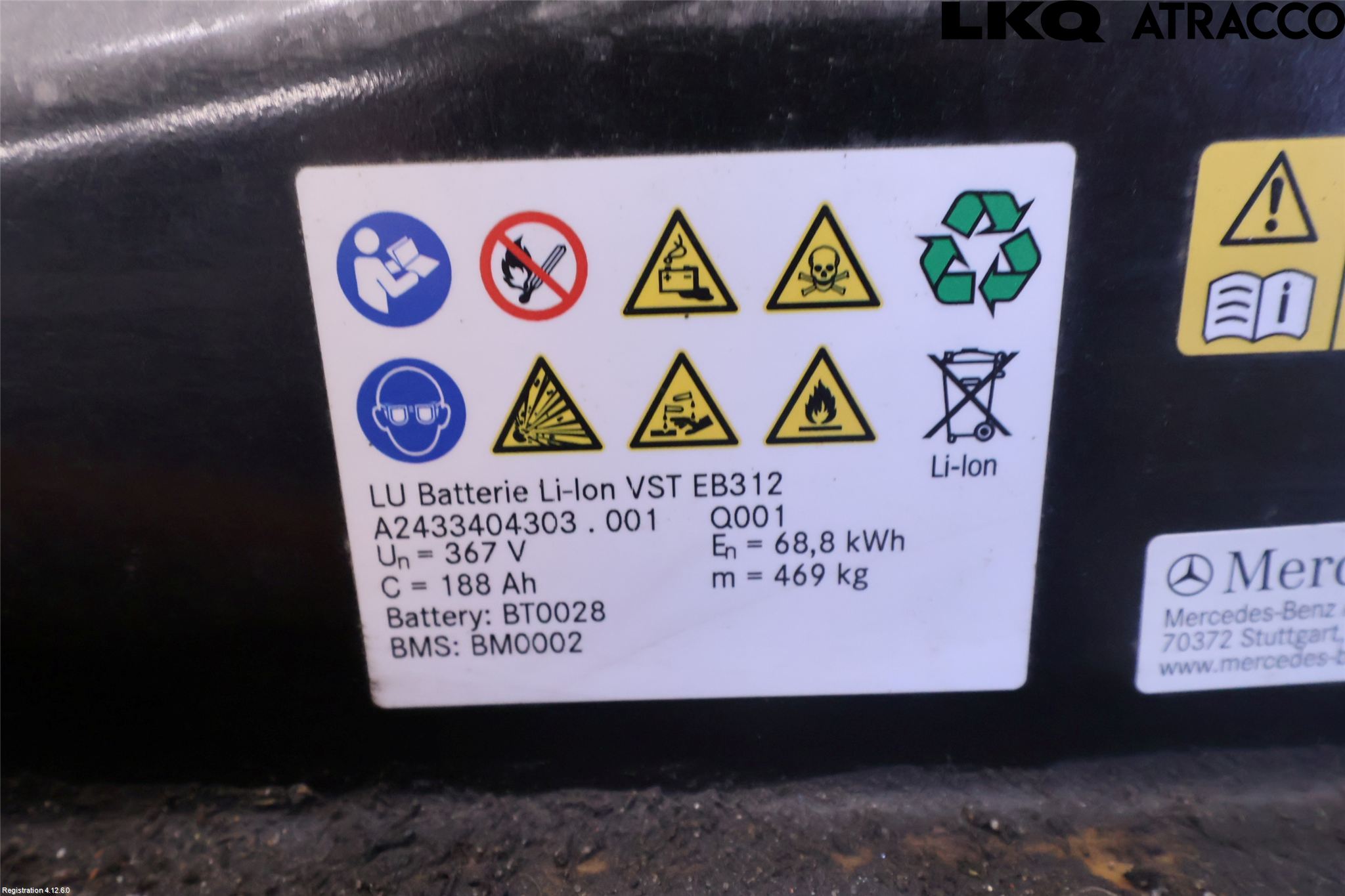 Mercedes-Benz MB EQA (H243) 21- Batteri Högspänning