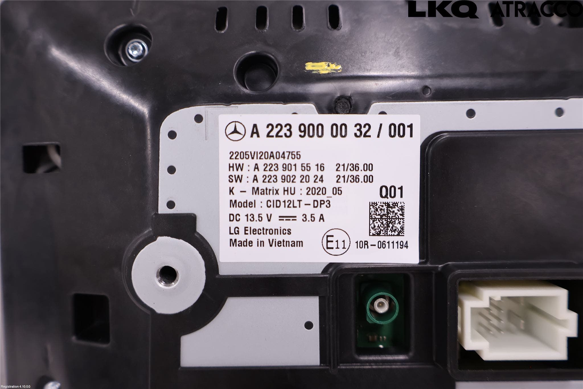 Mercedes-Benz MB EQE (V295) 22- Bildskärm