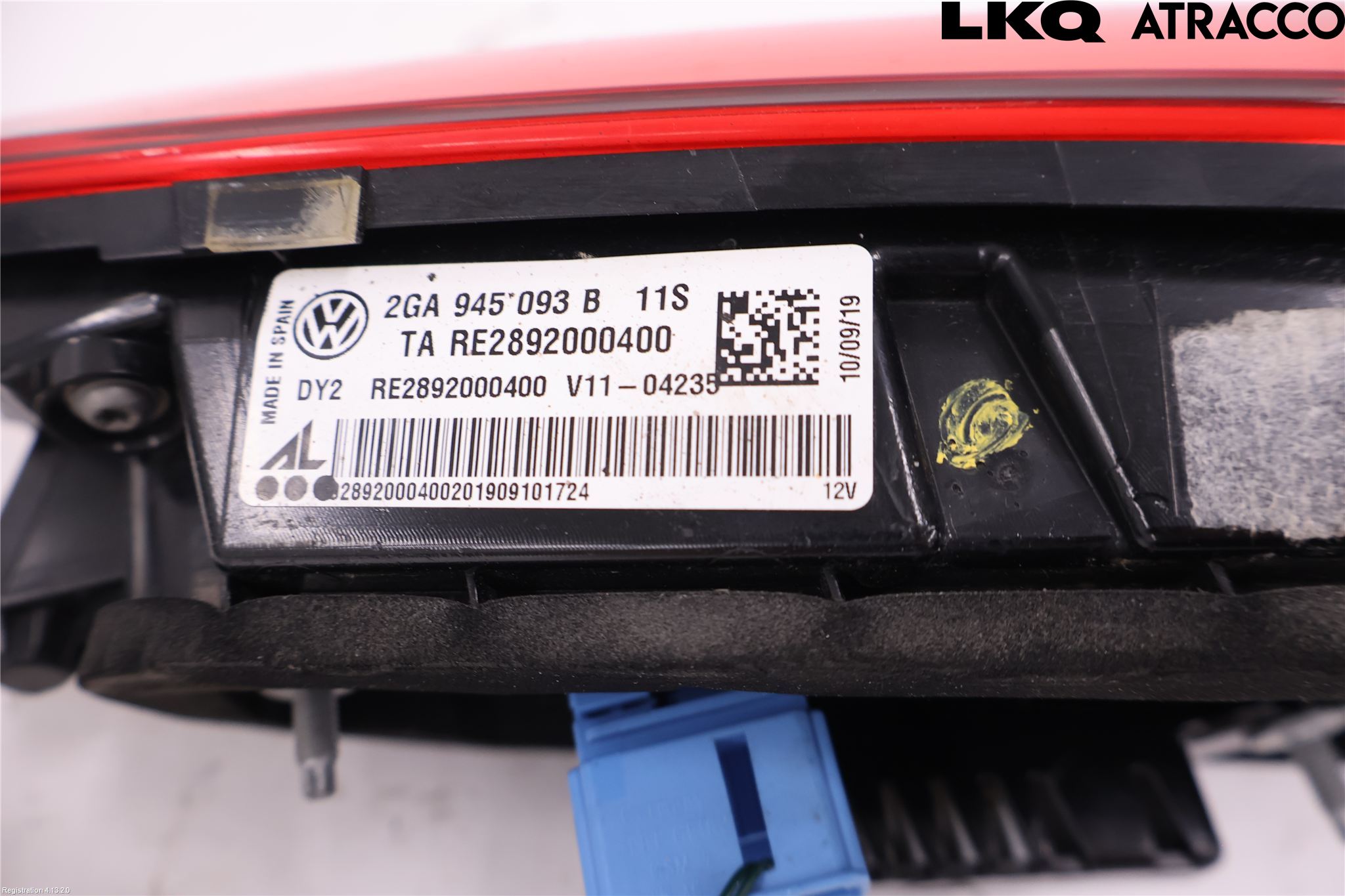 Volkswagen VW T-ROC 18- Bakljus Lucka Vä