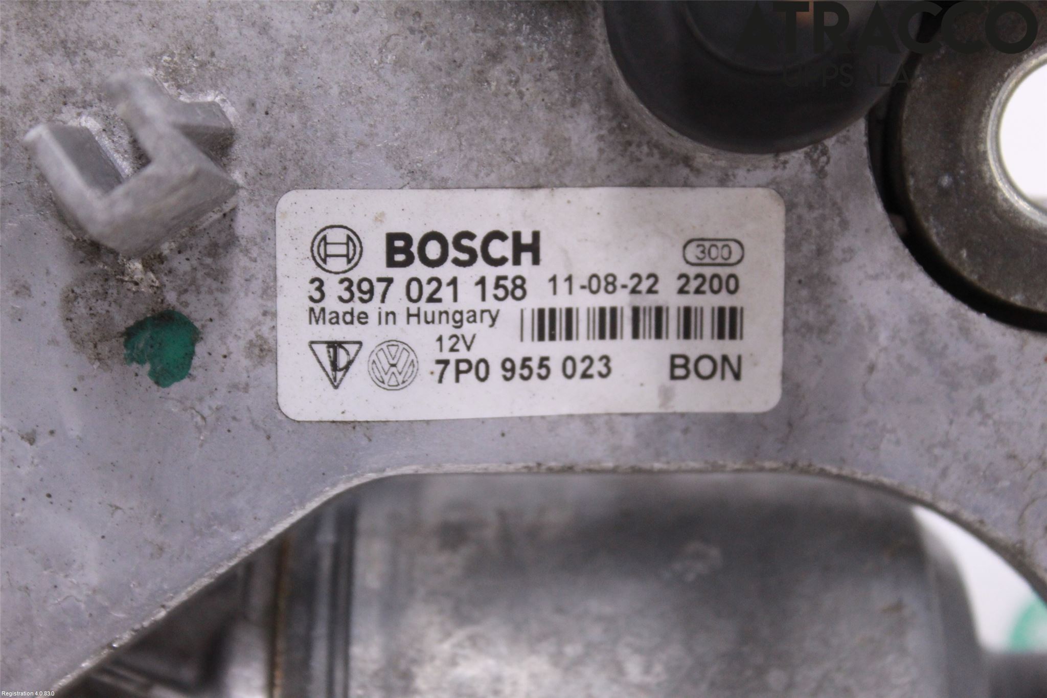 Porsche CAYENNE 03- Torkarmekanism Vindruta