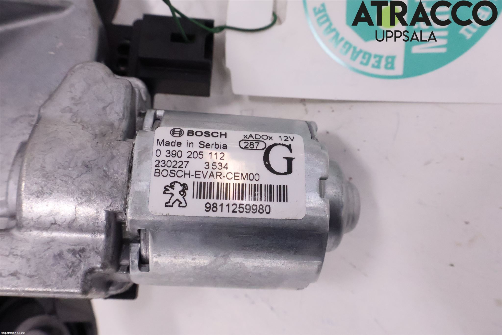 Peugeot 3008 17-24 Torkarmotor Baklucka