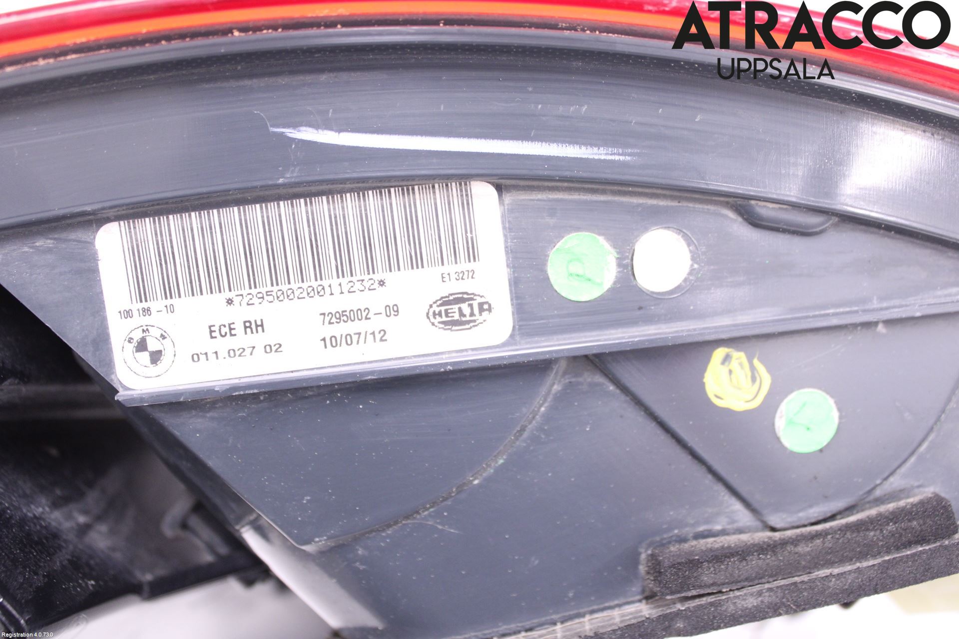 BMW X6 E71/E72   08-14 Bakljus Höger