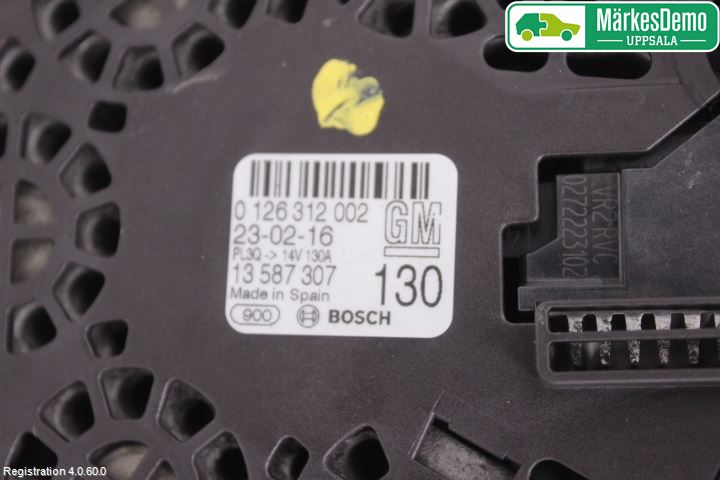 Opel ASTRA K 16-22 Generator