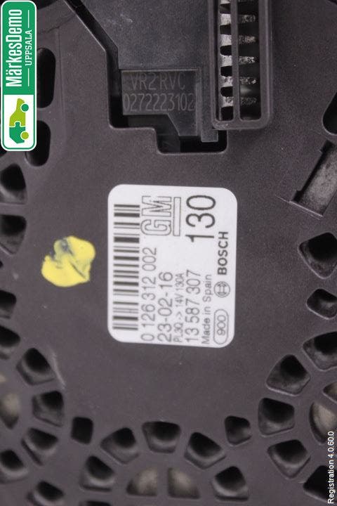 Opel ASTRA K 16-22 Generator