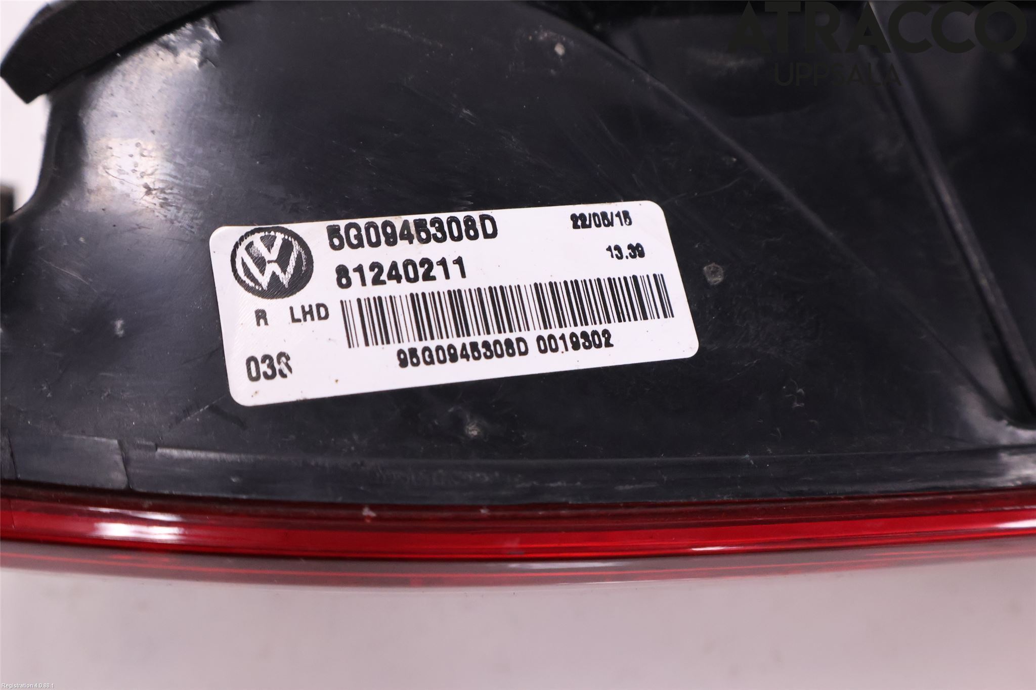 Volkswagen VW GOLF / E-GOLF VII 13-20 Bakljus Lucka Hö