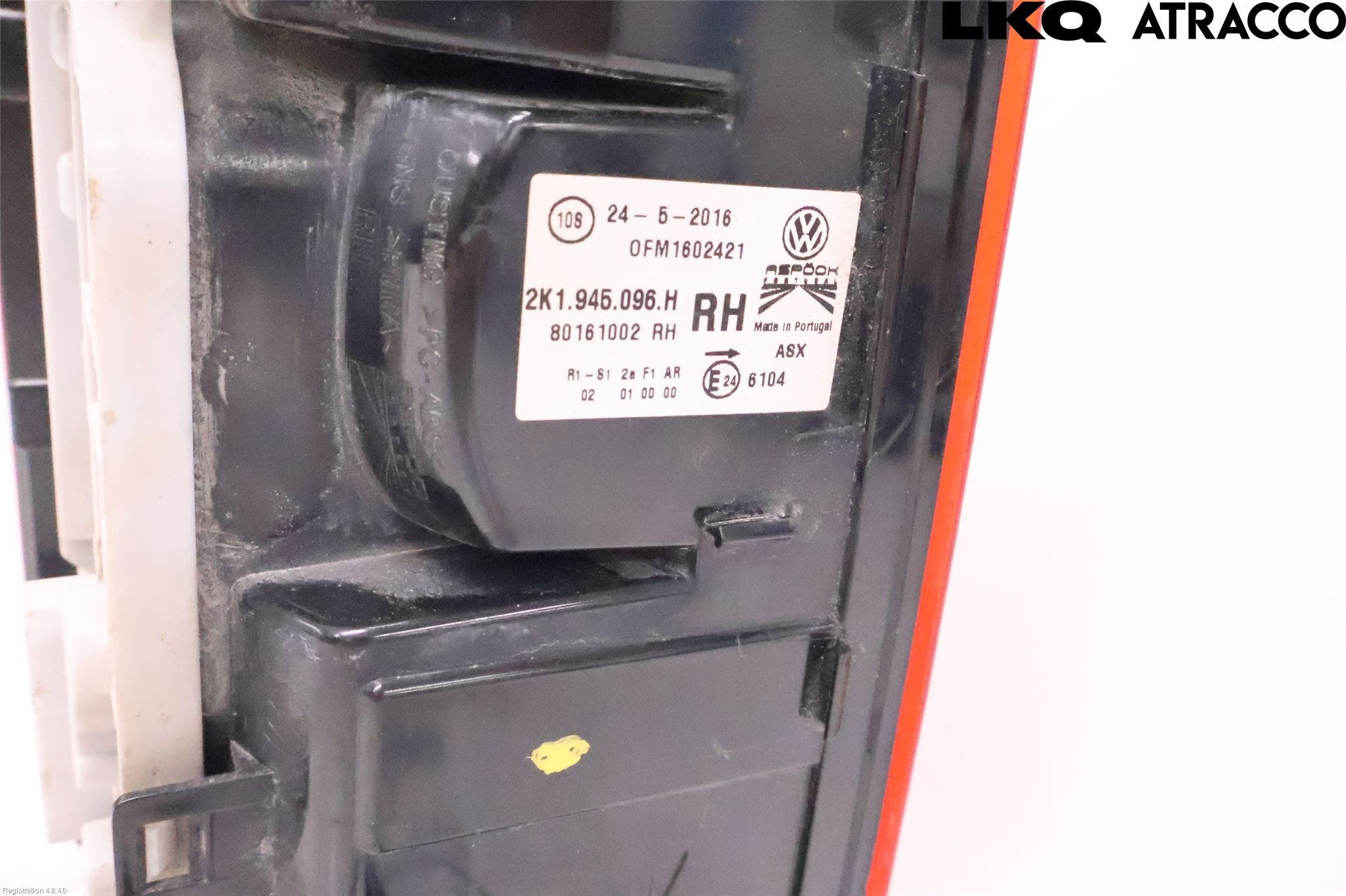 Volkswagen VW CADDY 16-20 Bakljus Höger