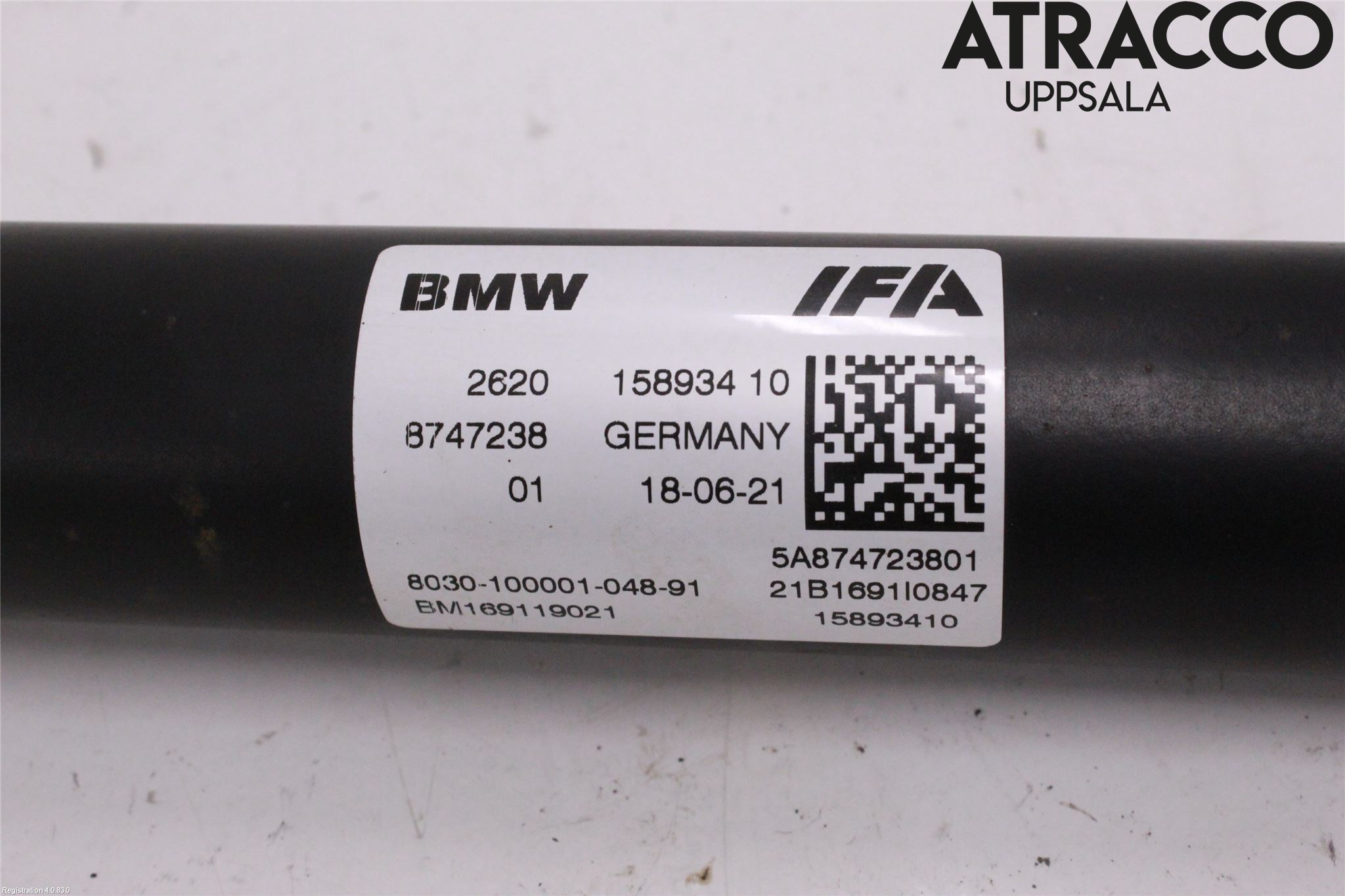 BMW 3 G20/G21/G80/G81 19- Mellanaxel Främre 4Wd