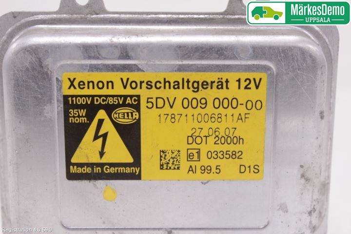 BMW 5 E60/61 Sed/Tou 02-10 Styrenhet Strålkastare