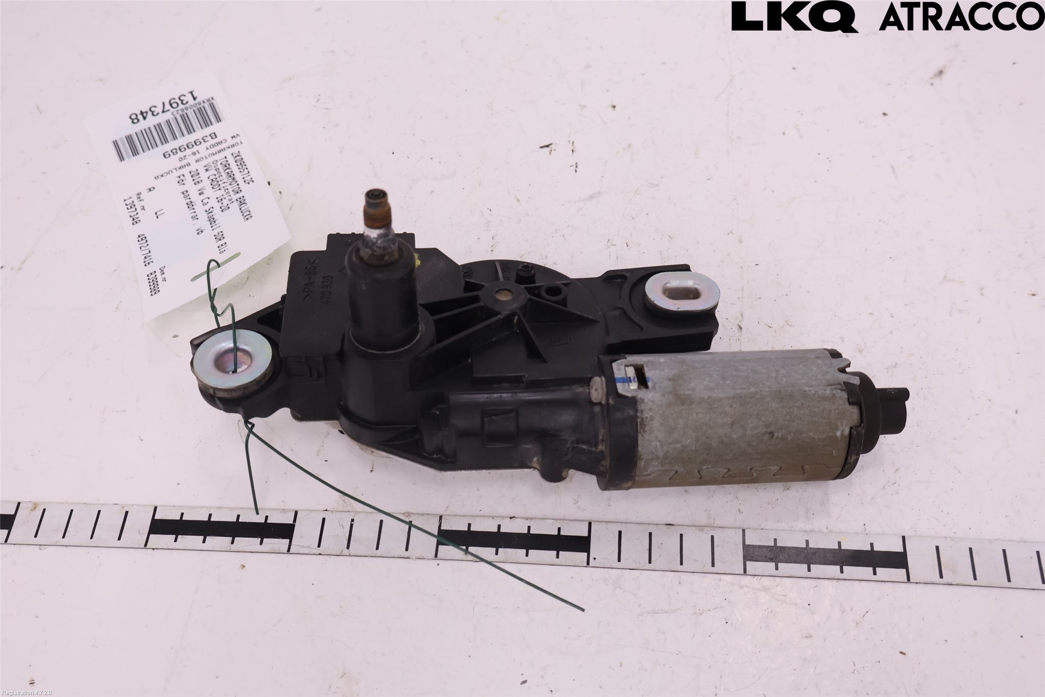 Volkswagen VW CADDY 16-20 Torkarmotor Baklucka