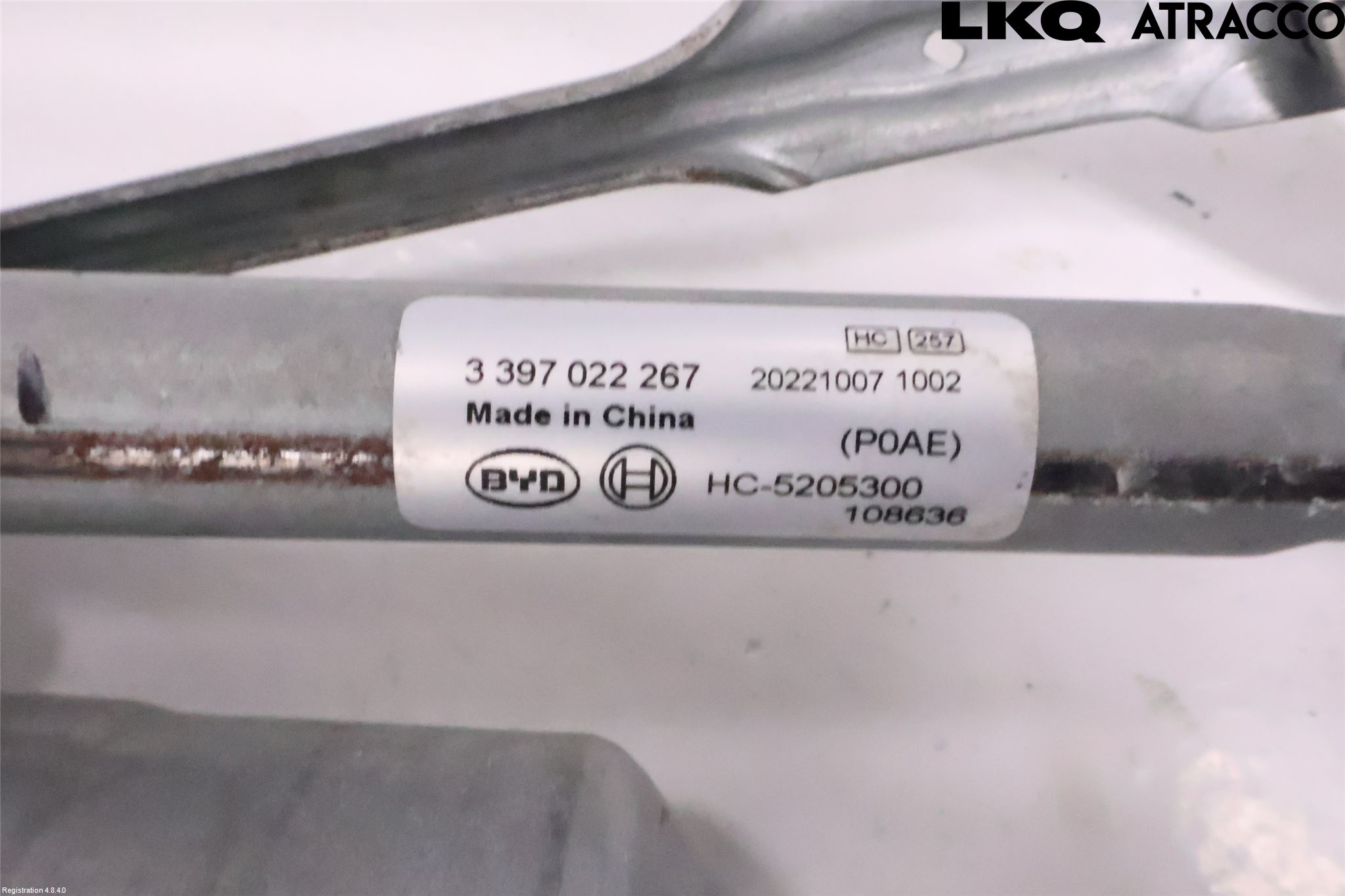 BYD HAN 20- Torkarmekanism Vindruta