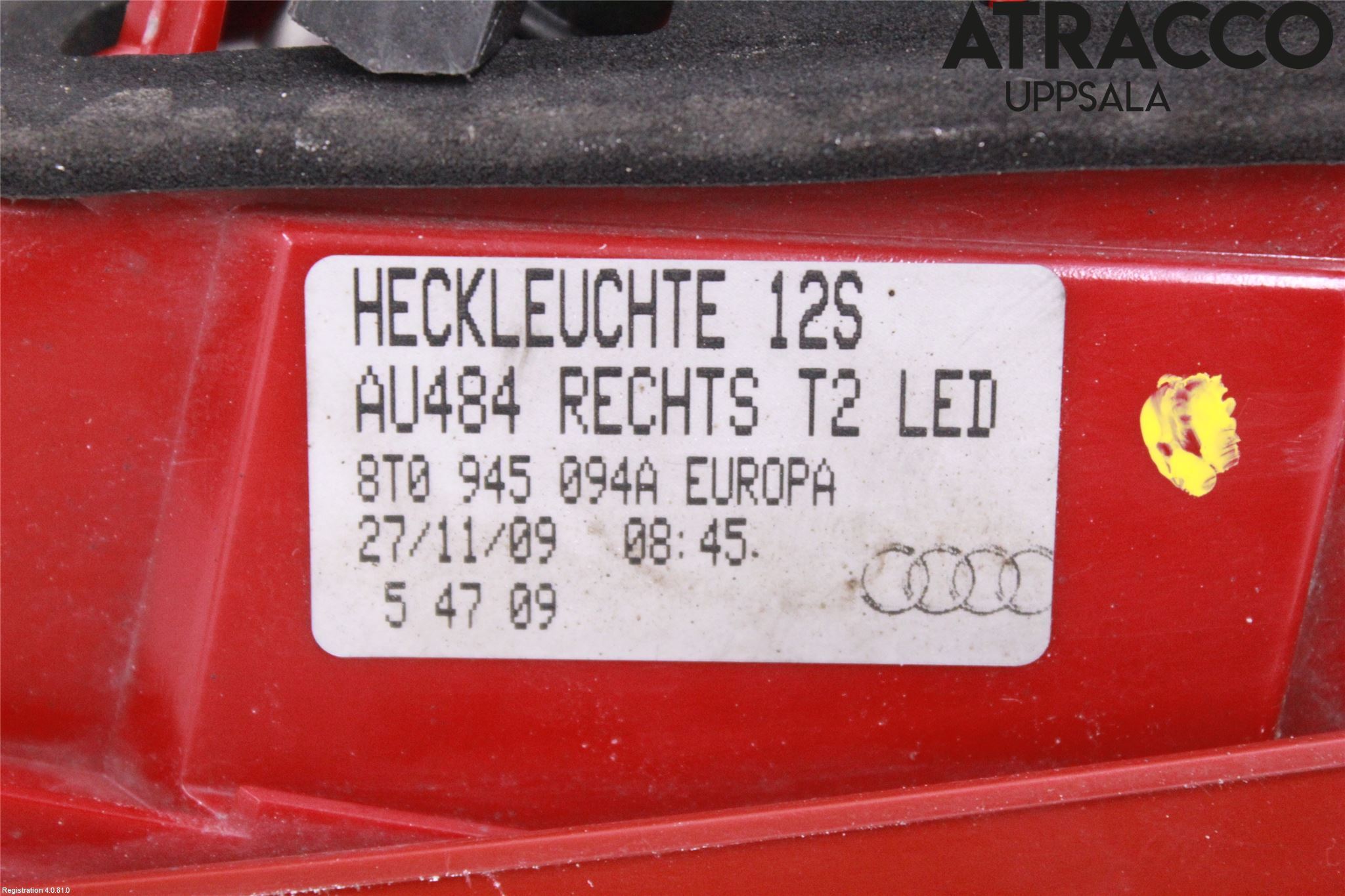 Audi A5 07-16 Bakljus Lucka Hö