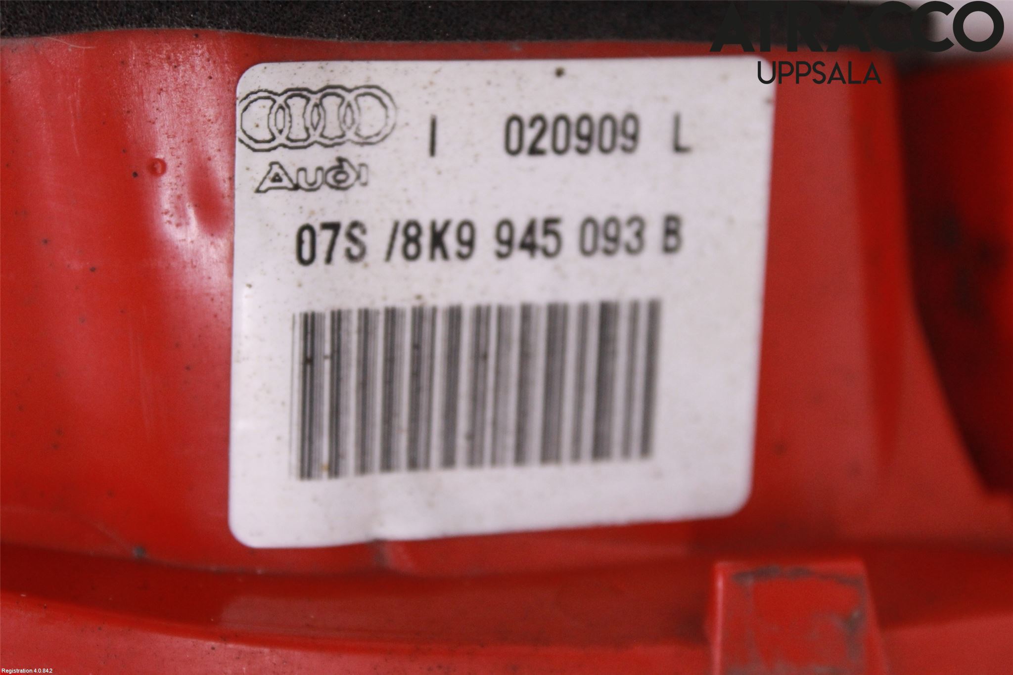 Audi A4/S4 08-11 Bakljus Lucka Vä