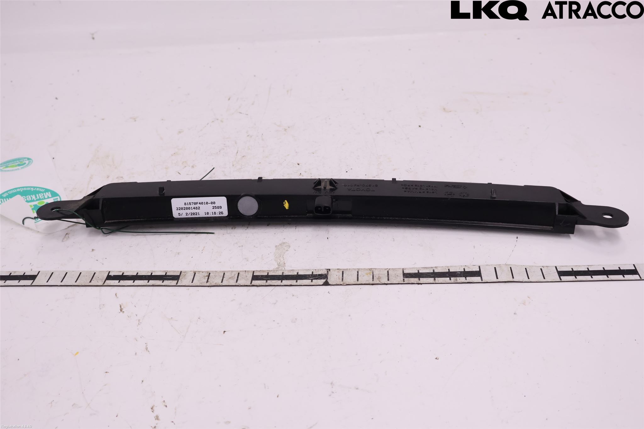 Toyota C-HR 16-23 Bromsljus Bakruta