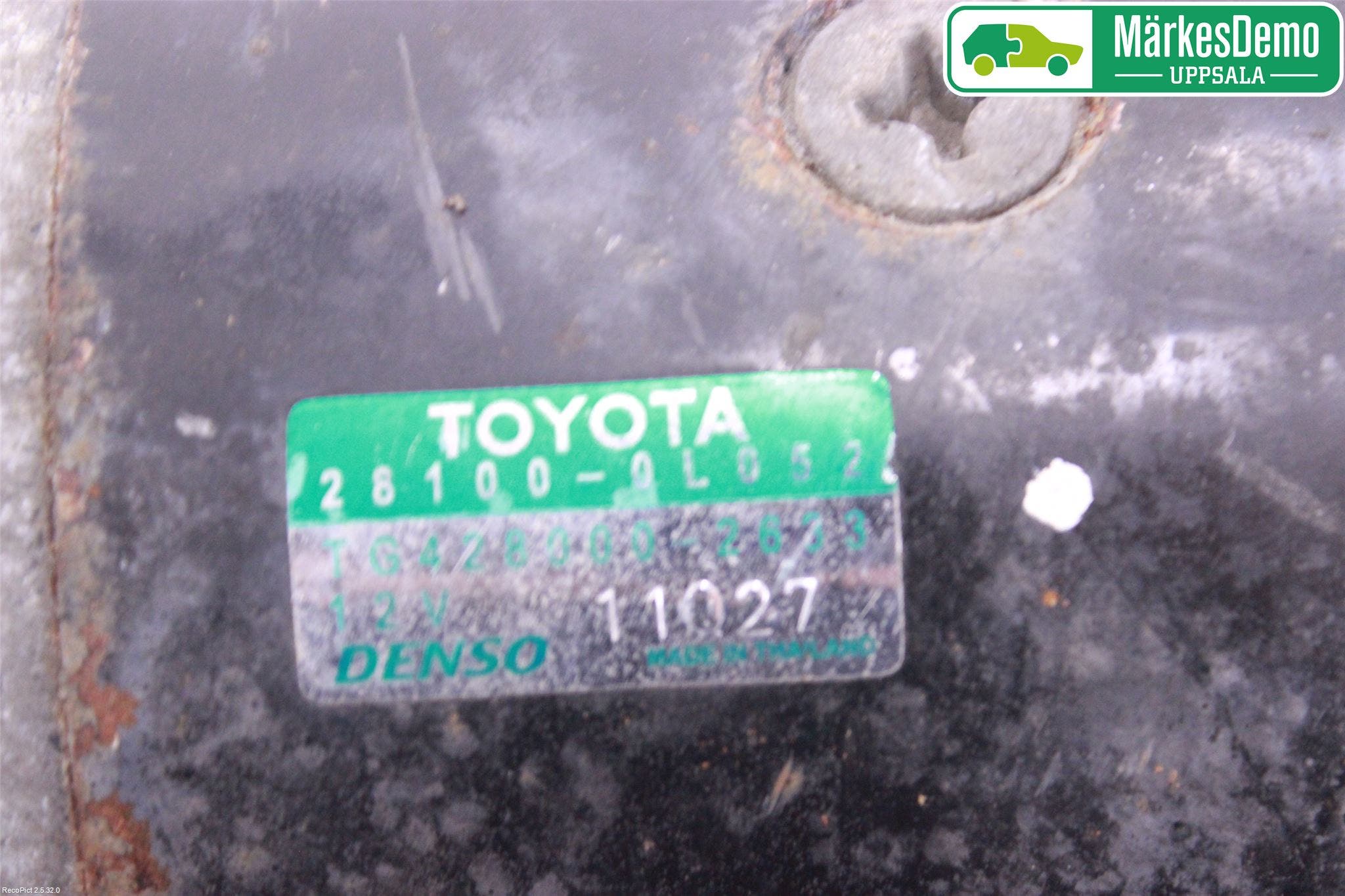 Toyota HILUX 05-16 Startmotor Diesel