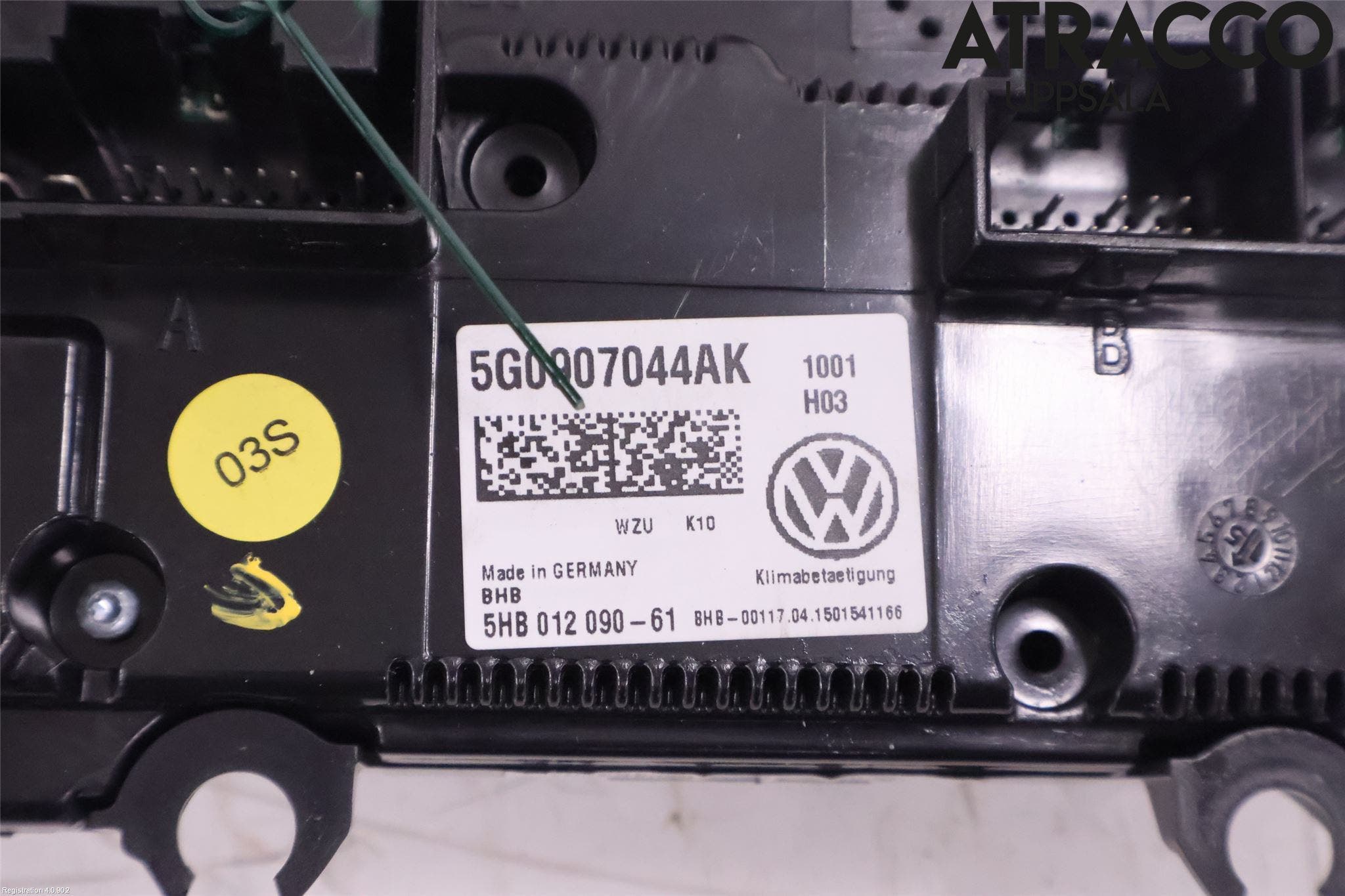 Volkswagen VW PASSAT 15-19 Ac Styrenhet Ac Manöveren