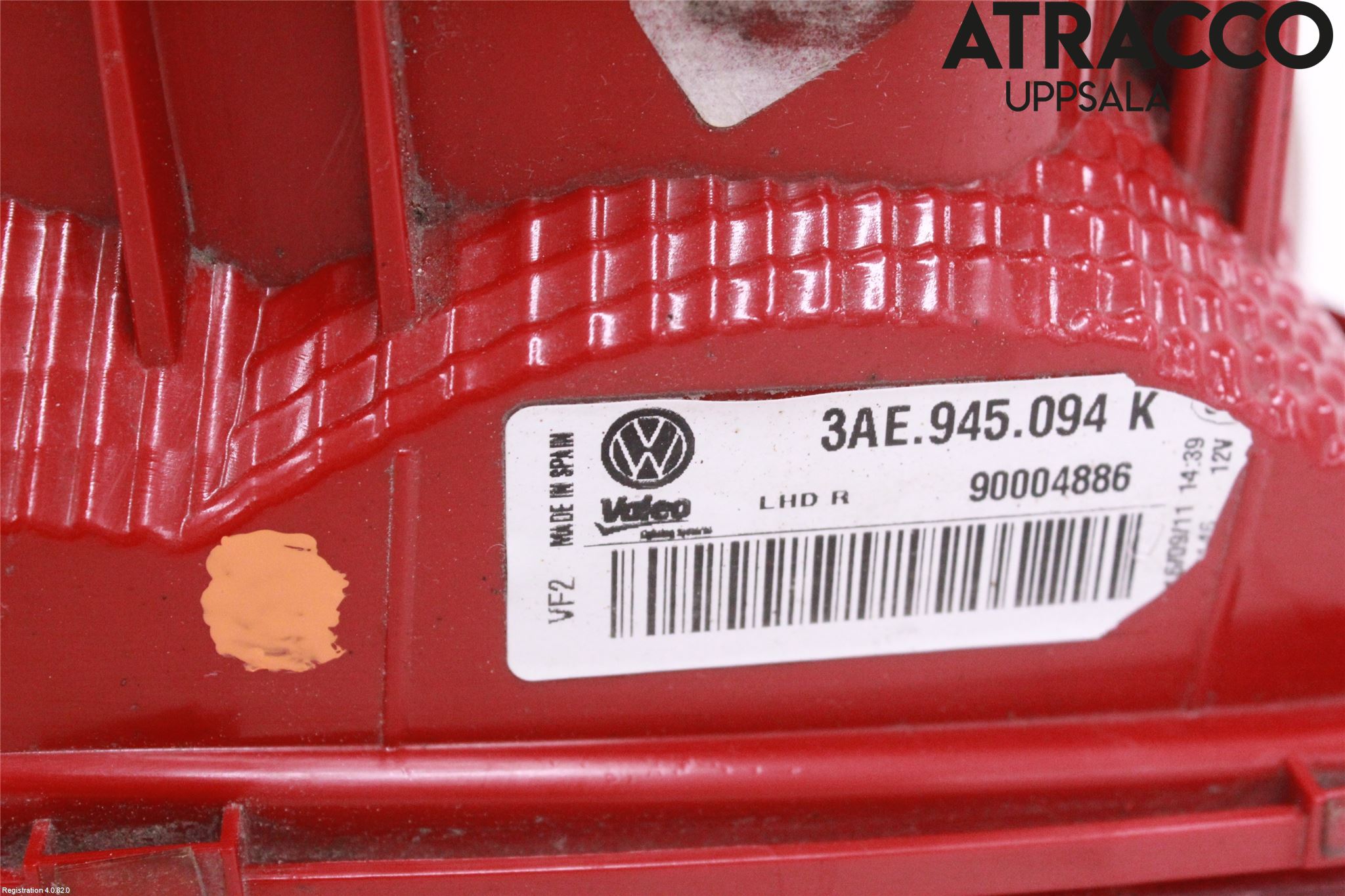 Volkswagen VW PASSAT 11-14 Bakljus Lucka Hö