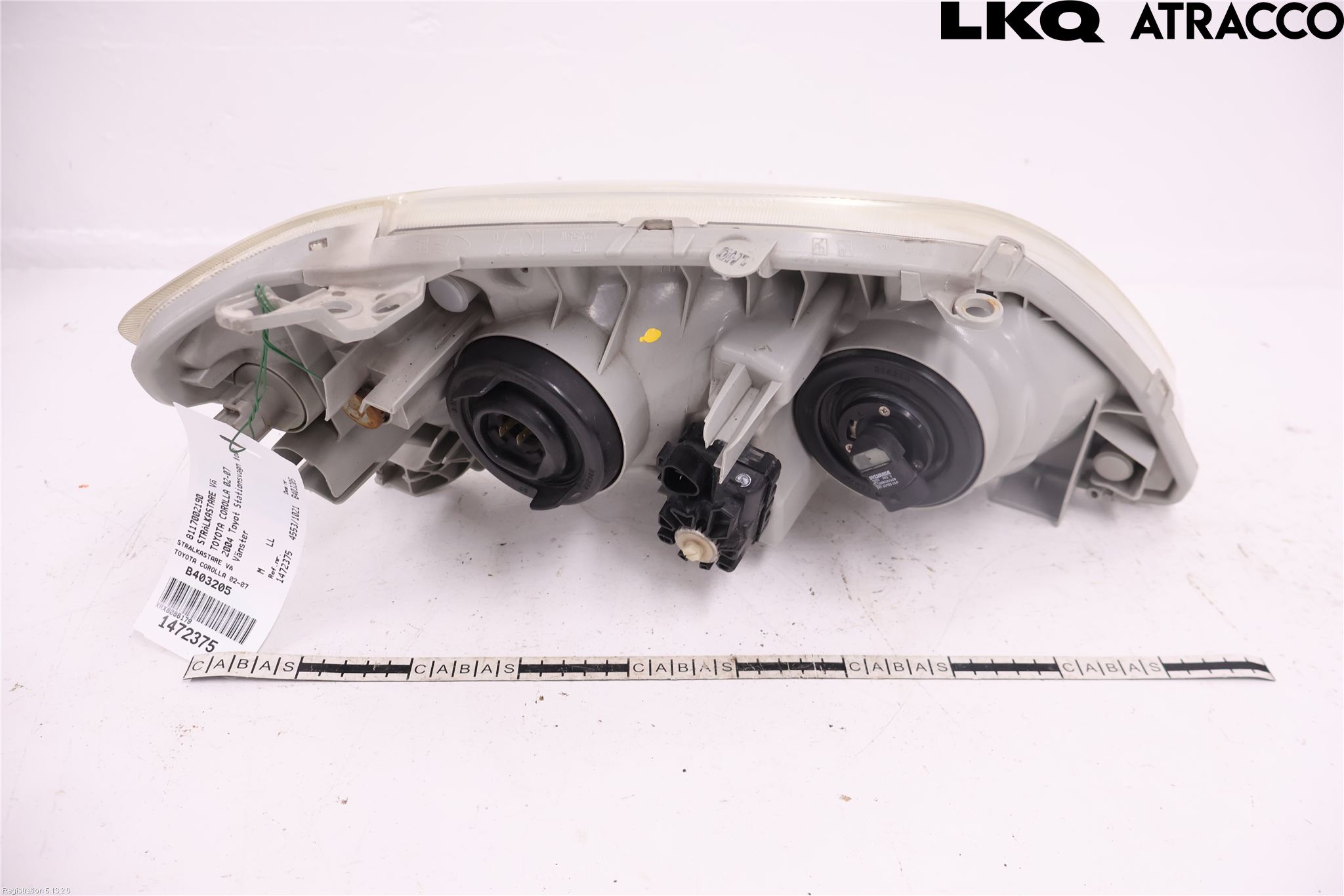 Toyota COROLLA 02-07 Strålkastare Vänster