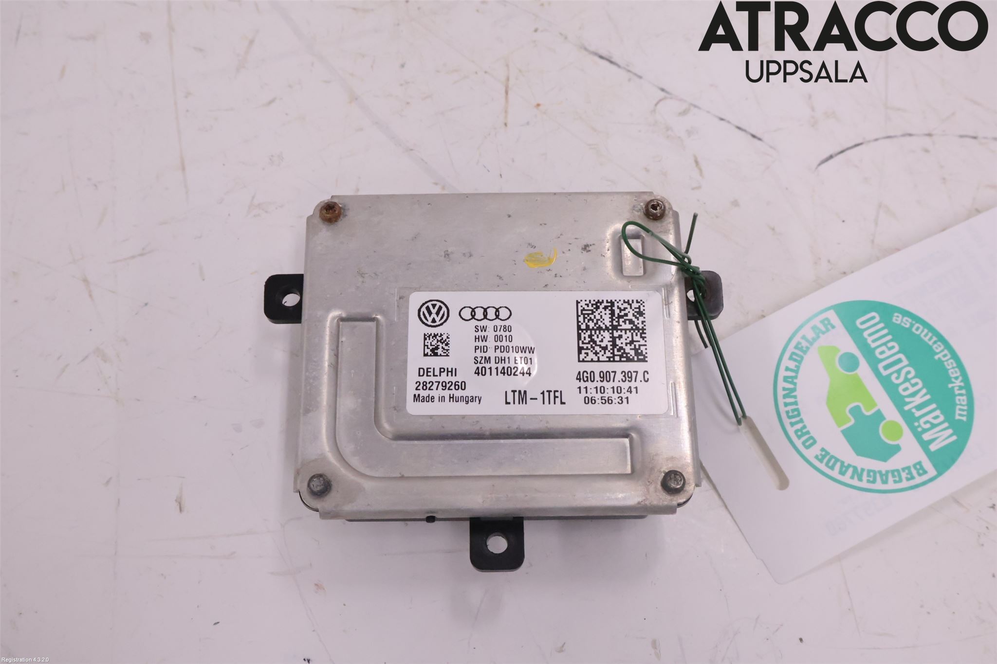 Audi A7/S7 4G 11-17 Styrenhet Strålkastare