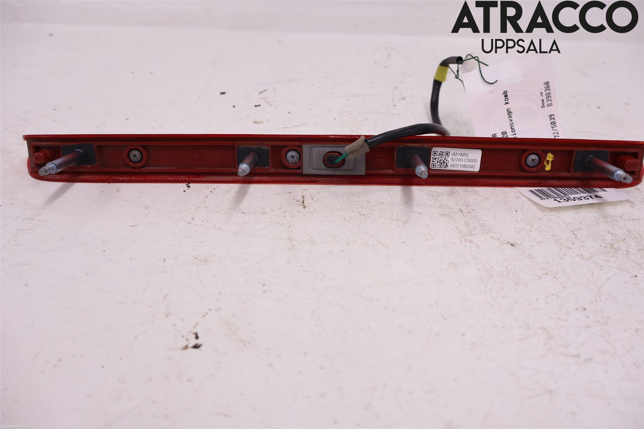 Kia SORENTO 15-20 Bromsljus Bakruta