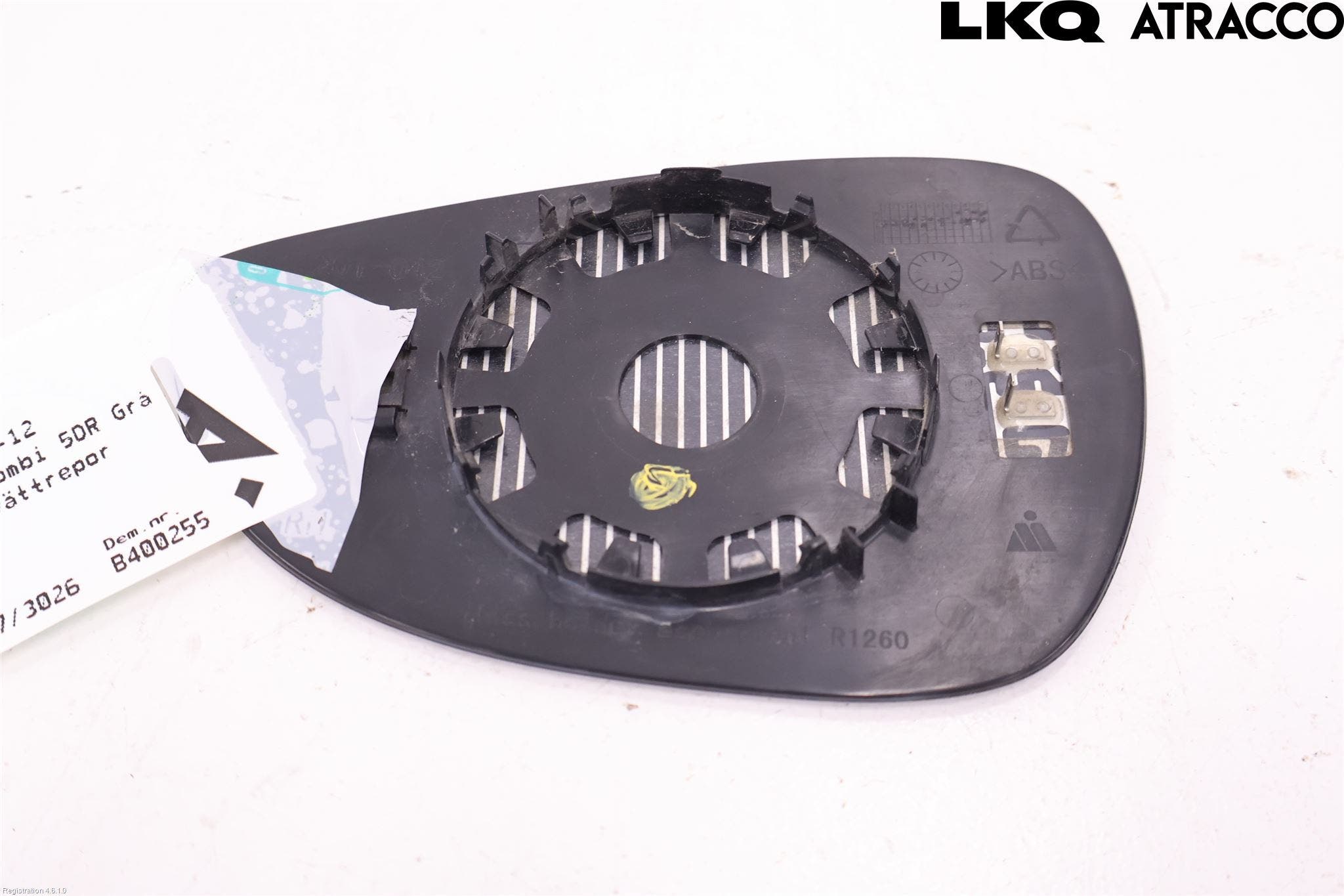 Ford FIESTA 09-12 Spegelglas Hö