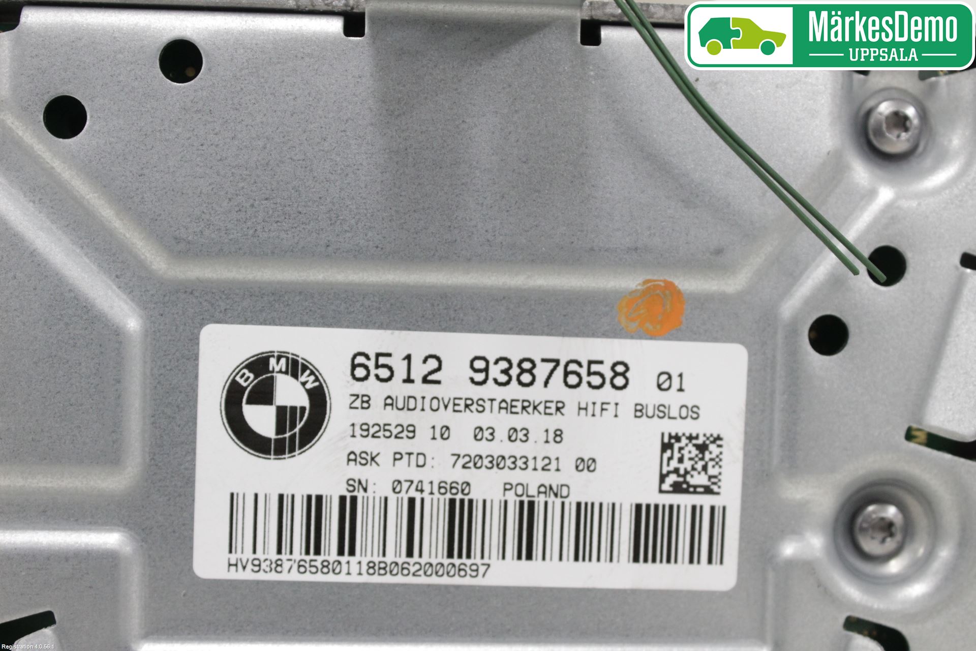 BMW 3 F30/F31/F80 12-19 Radio-Stereo Förstärkare