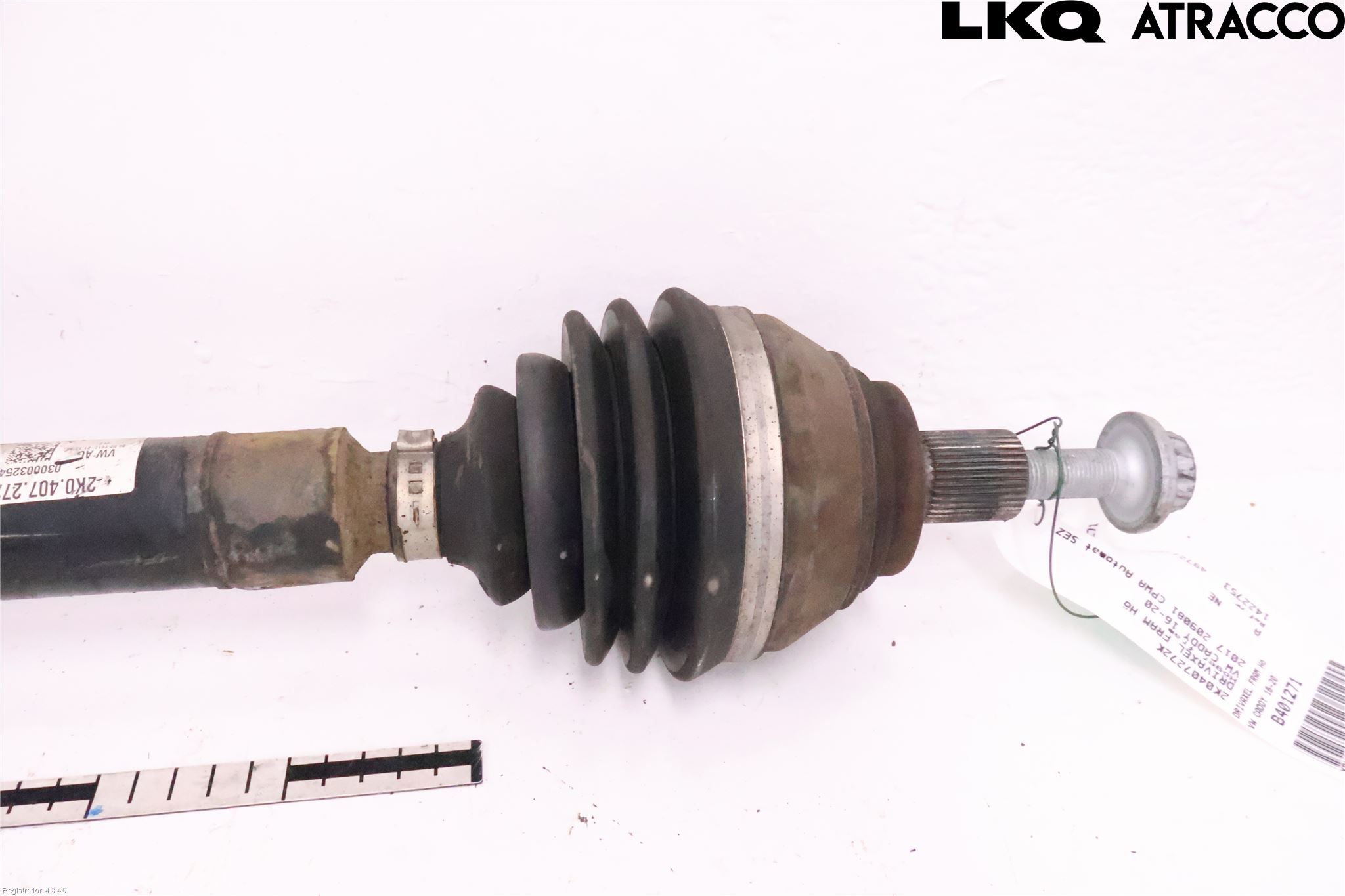 Volkswagen VW CADDY 16-20 Drivaxel Fram Höger