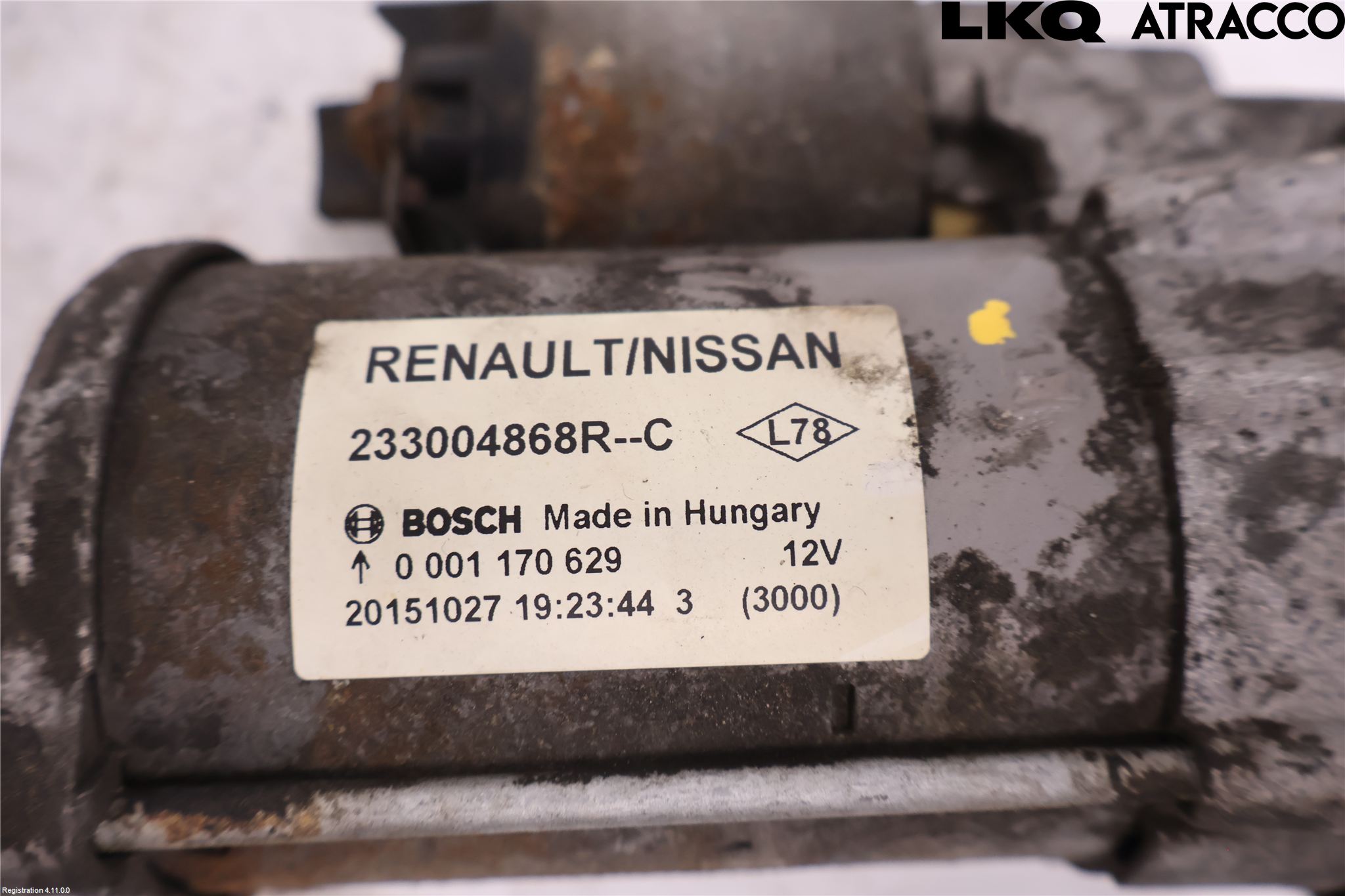 Renault MEGANE III 09-15 Startmotor Diesel