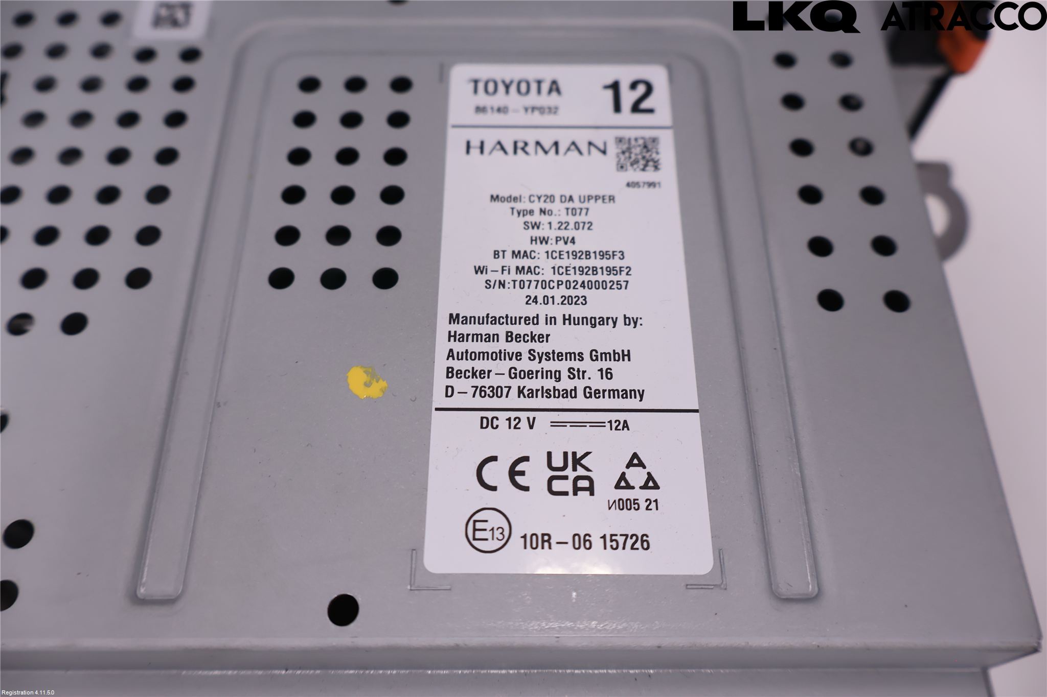 Toyota YARIS CROSS XP21 21- Cd Radio - Multimediapanel