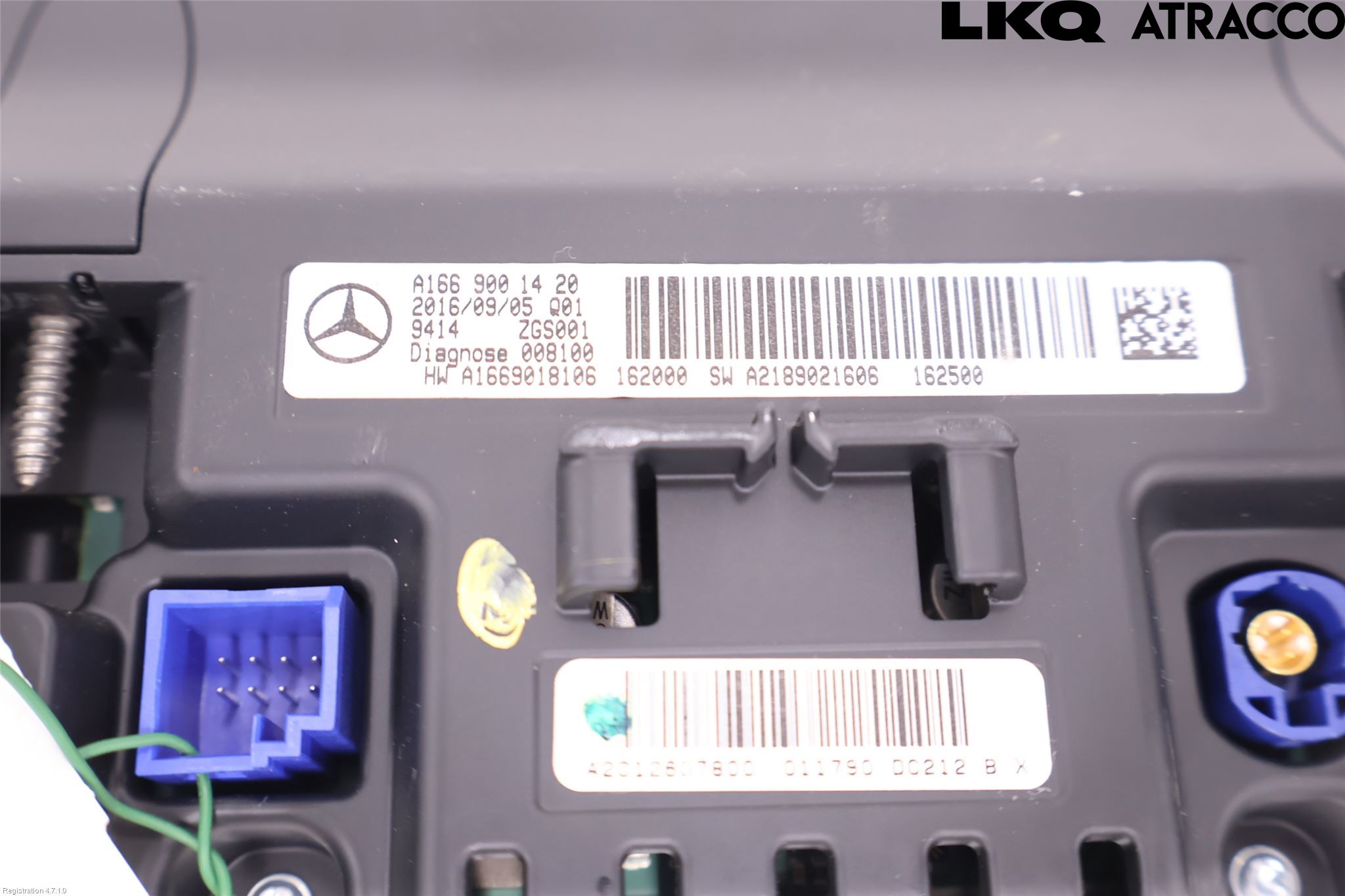 Mercedes-Benz MB CLA-KLASS (C117/X117) 13-19 Bildskärm