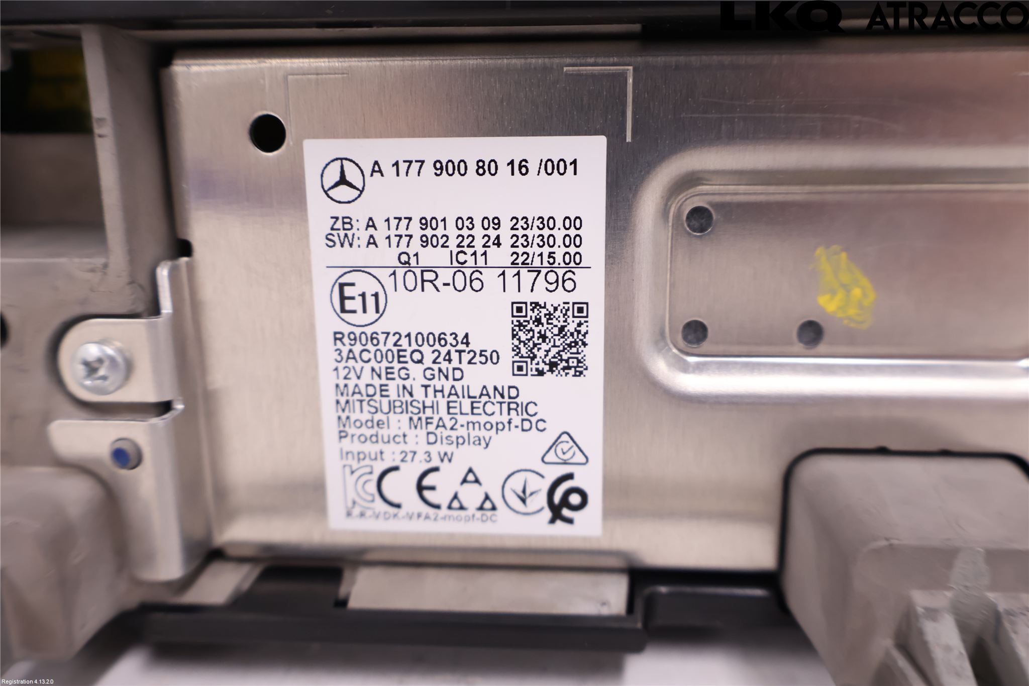 Mercedes-Benz MB EQA (H243) 21- Instrument Komb