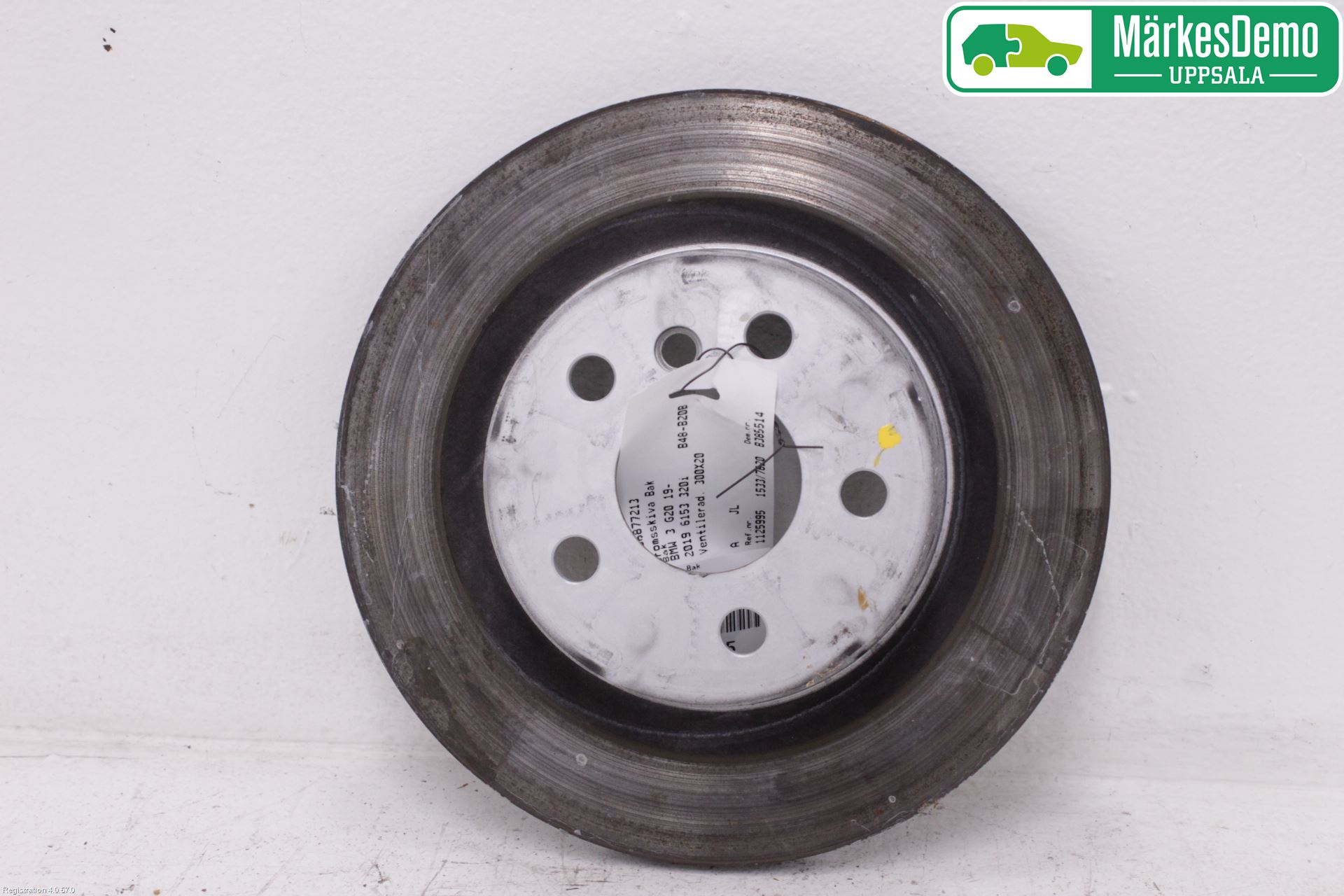 BMW 3 G20/G21/G80/G81 19- Bromsskiva Bak