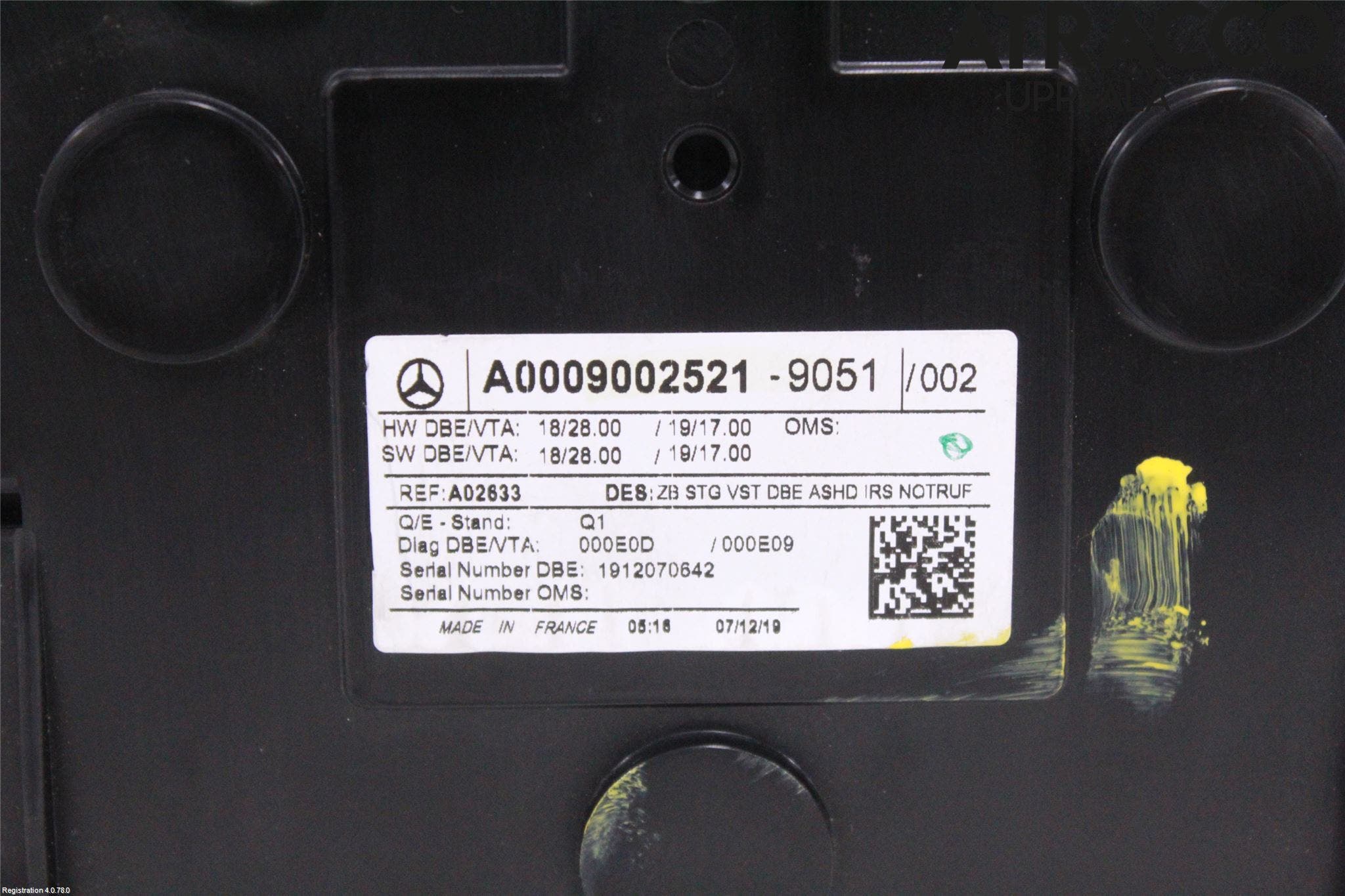 Mercedes-Benz MB A-KLASS (W177) 18- Strömställare Innerbelysning