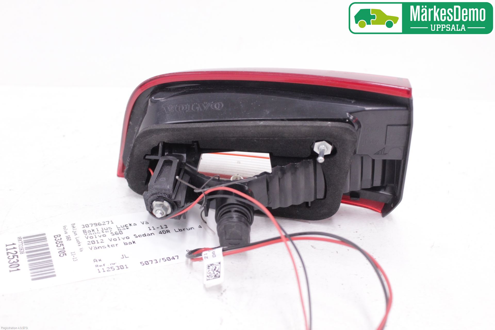 Volvo S60 11-13 Bakljus Lucka Vä