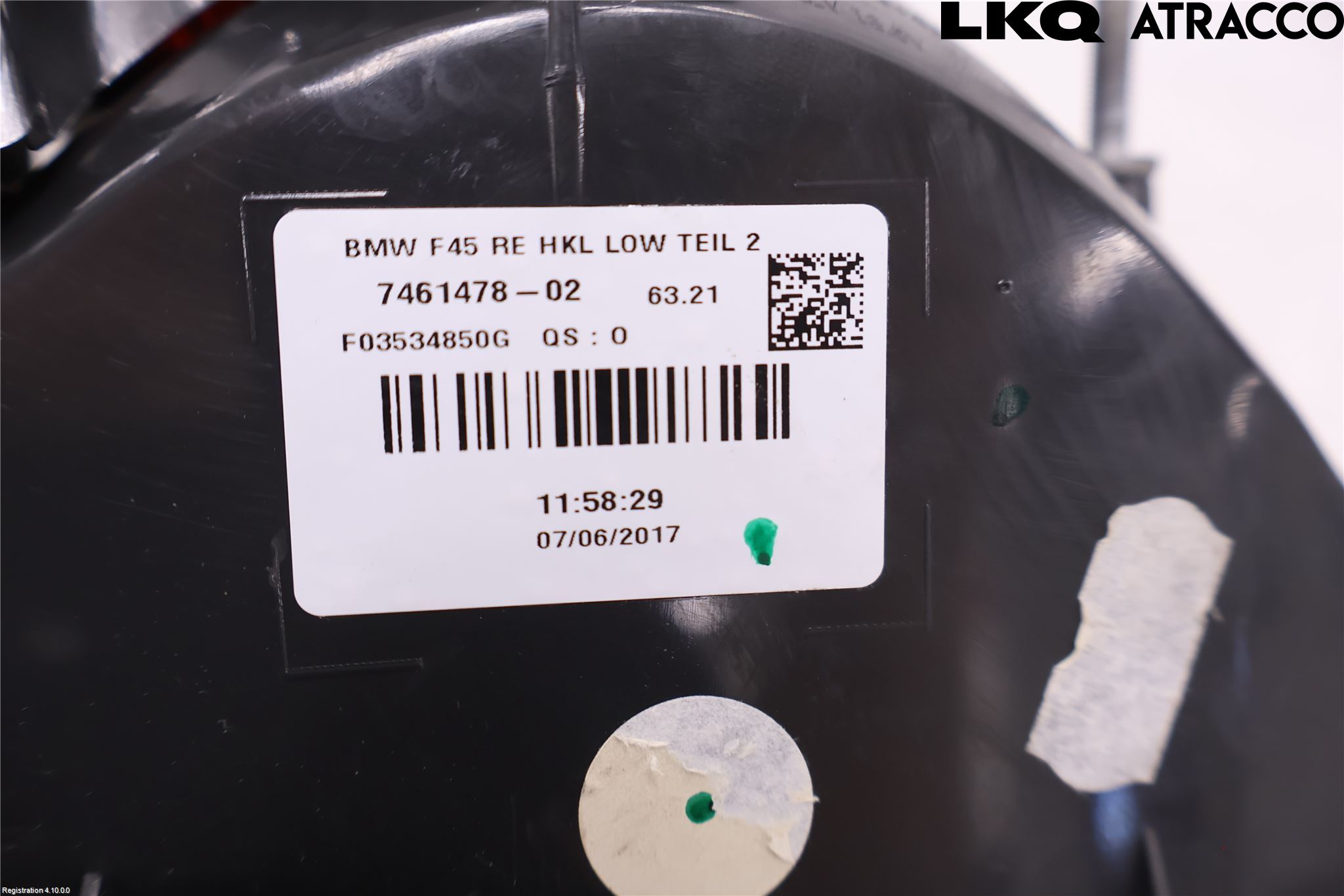 BMW 2 F45 Active Tourer 14-21 Bakljus Lucka Hö