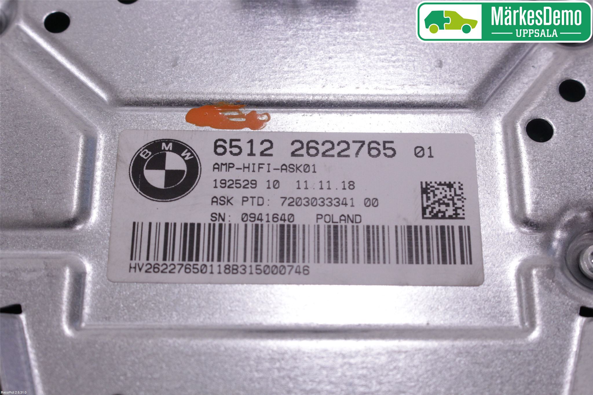 BMW 5 G30/G31/F90 17-23 Radio-Stereo Förstärkare
