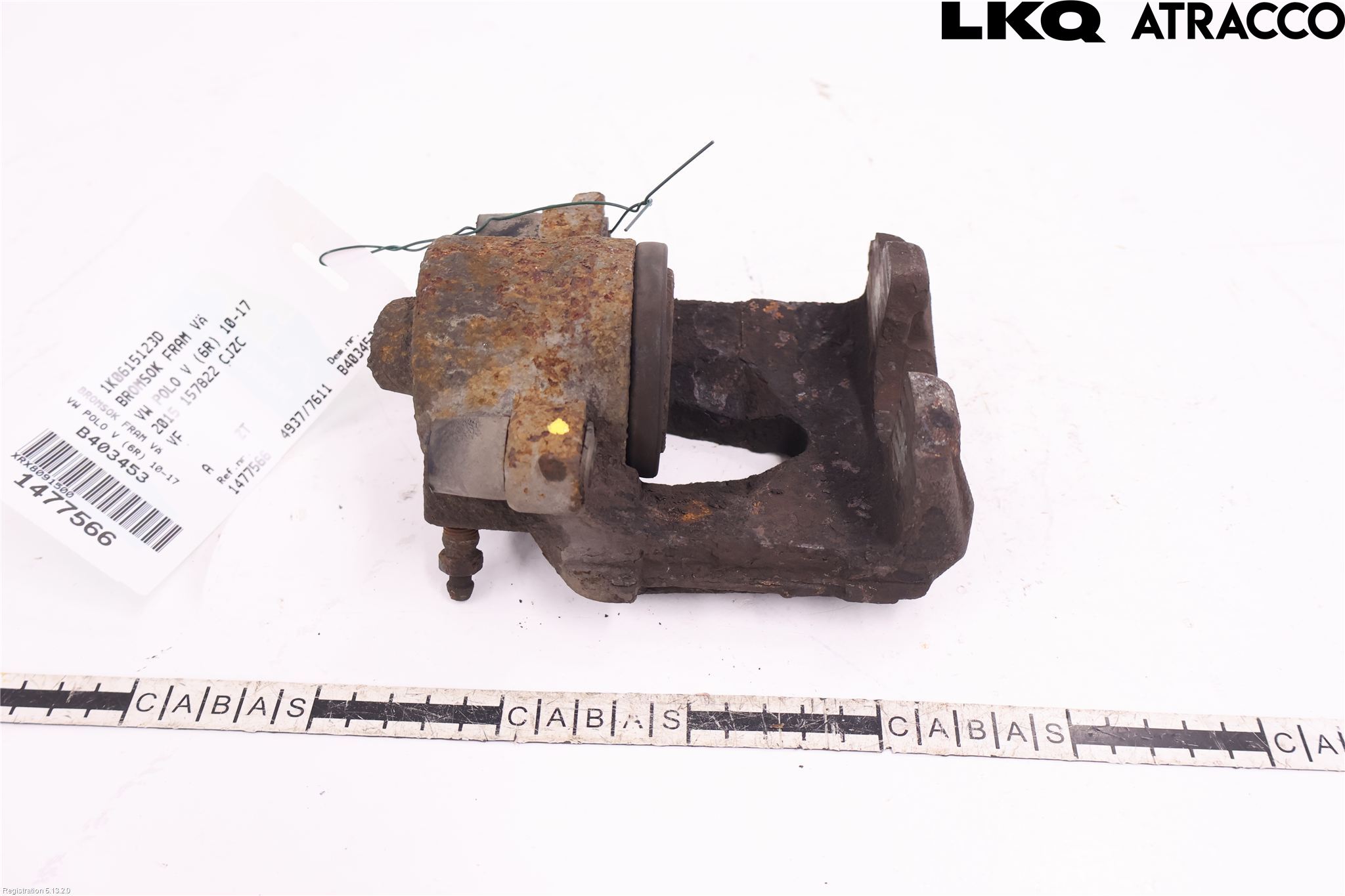 Volkswagen VW POLO 10-17 Bromsok Fram Vänster