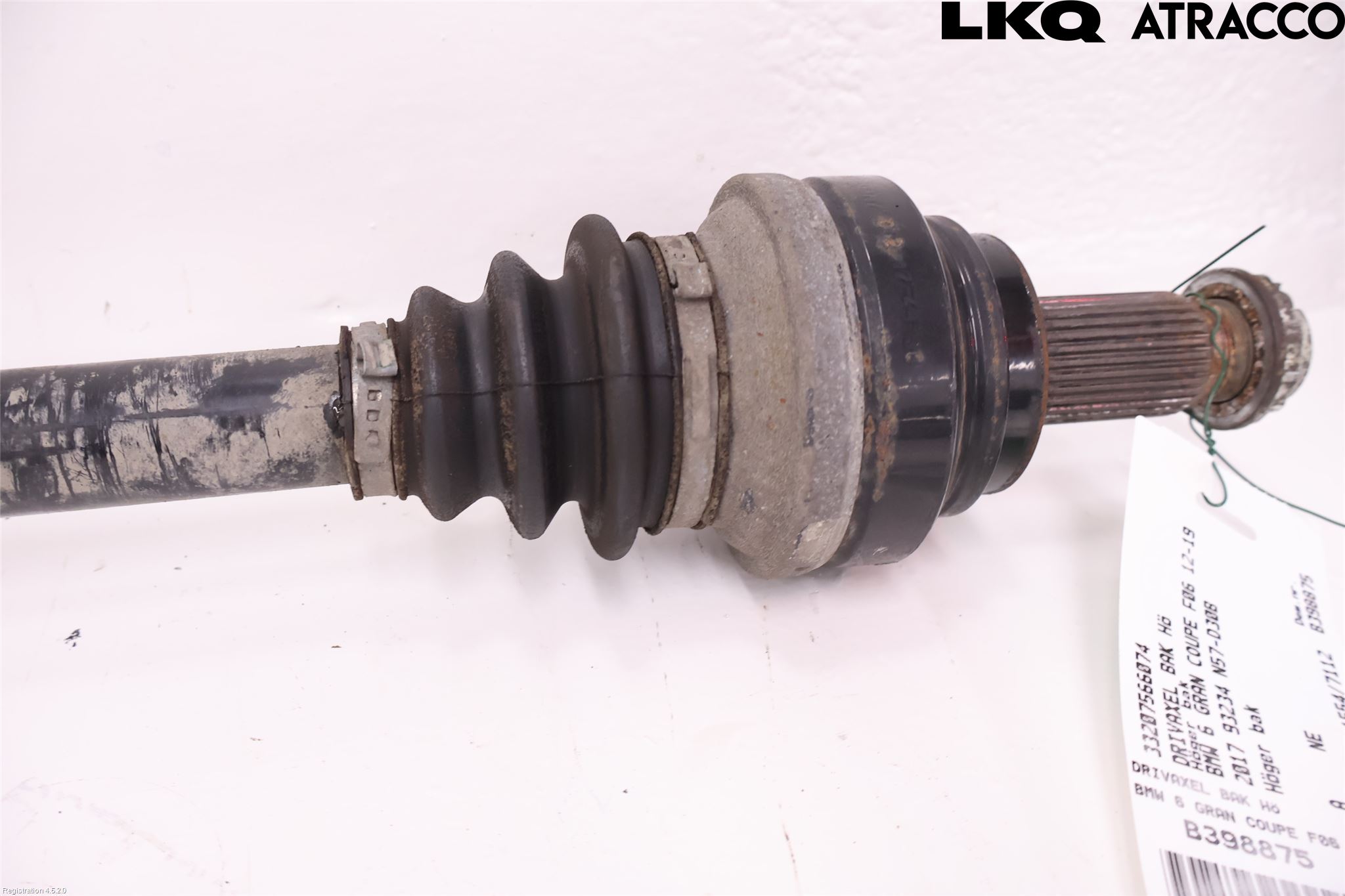 BMW 6 GRAN COUPÉ F06 12-19 Drivaxel Bak Höger
