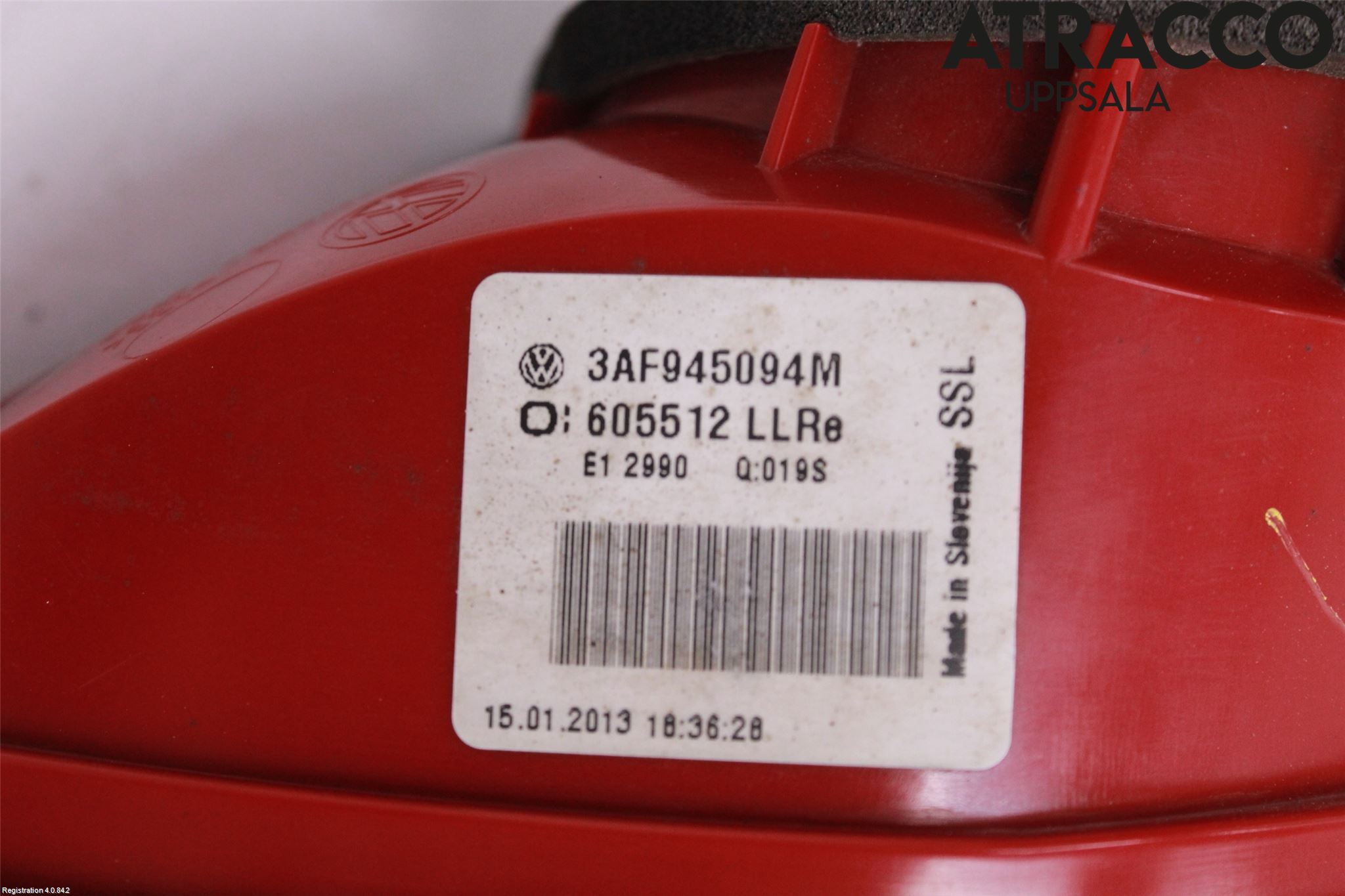 Volkswagen VW PASSAT 11-14 Bakljus Lucka Hö