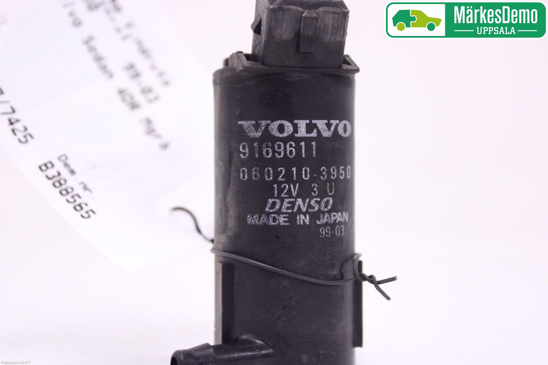 Volvo S80 99-03 Spolarpump Vindruta