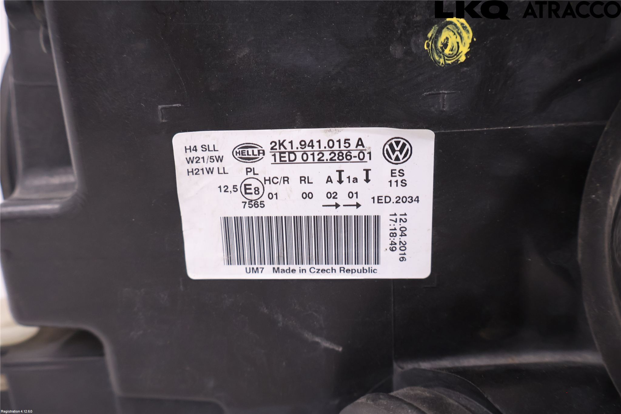 Volkswagen VW CADDY 16-20 Strålkastare Vänster