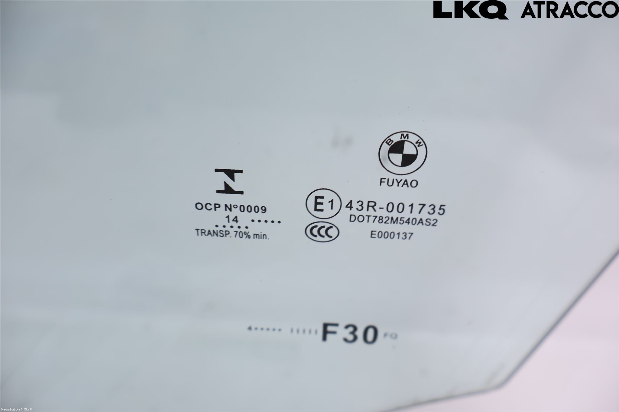 BMW 3 F30/F31/F80 12-19 Dörruta Fram Vänster