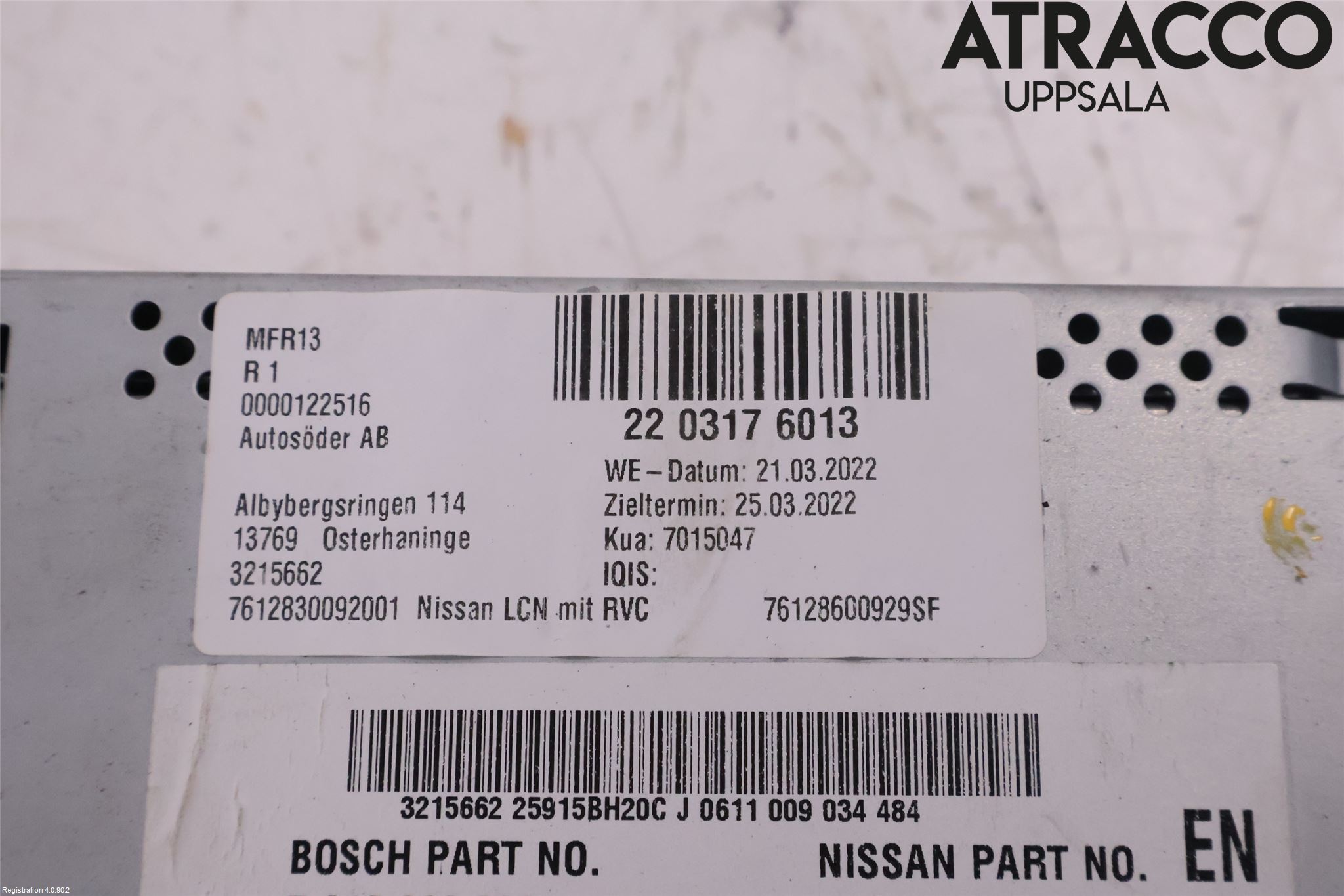 Nissan NV200/NV200 COMBI Gps Navigator