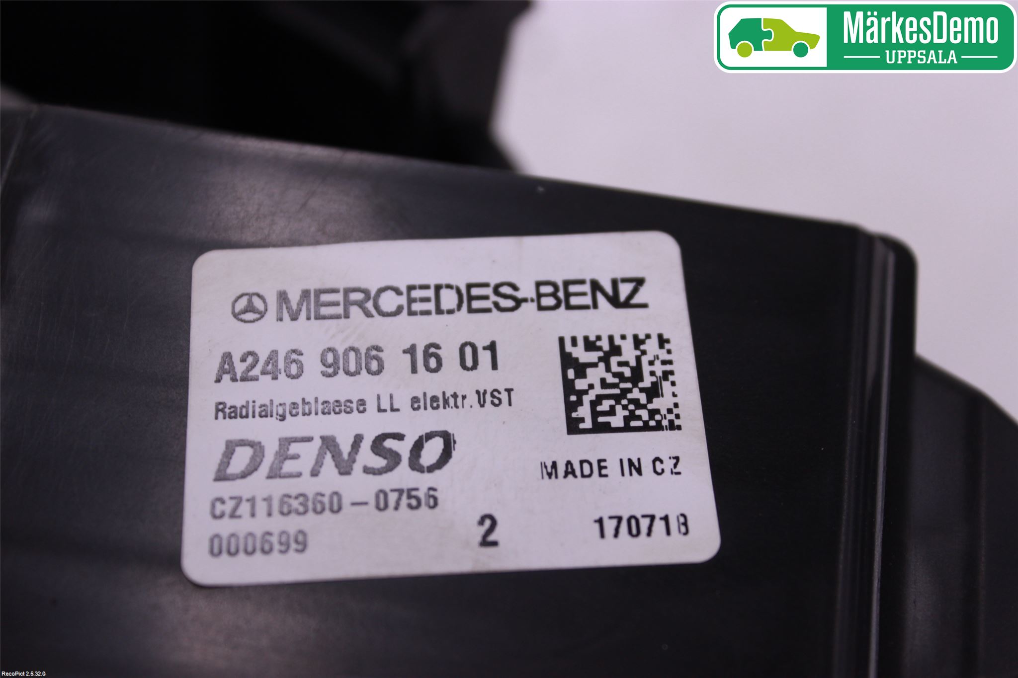Mercedes-Benz MB CLA-KLASS (C117/X117) 13-19 Värmefläkt