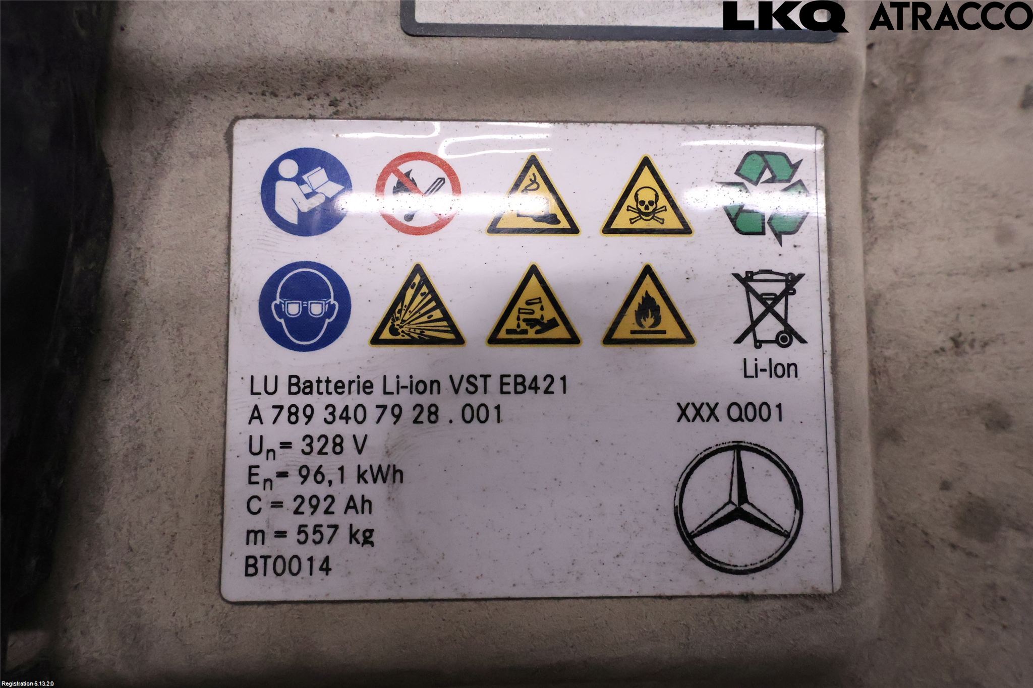 Mercedes-Benz MB EQE (V295) 22- Batteri Högspänning