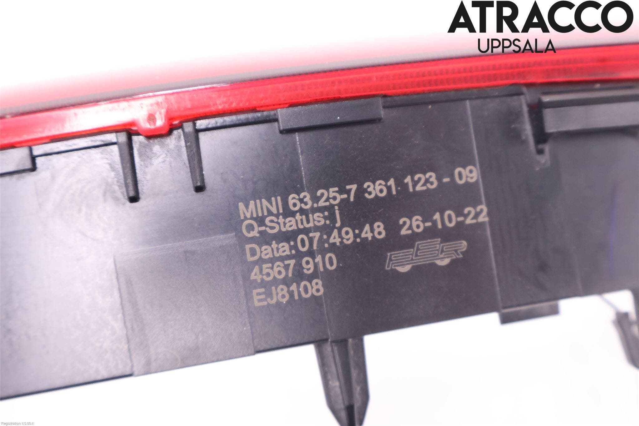 Mini COUNTRYMAN F60 17-23 Bromsljus Bakruta