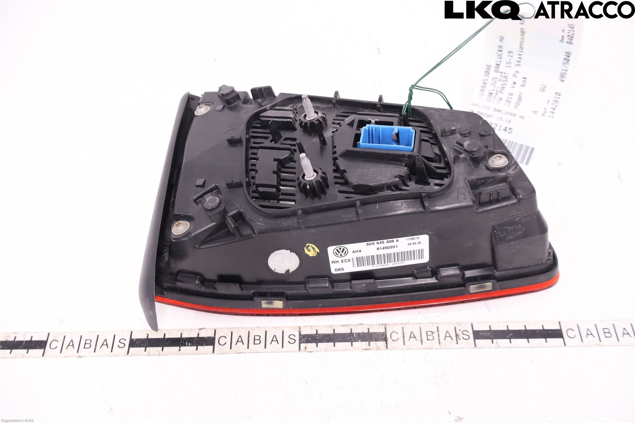 Volkswagen VW PASSAT 15-19 Bakljus Lucka Hö